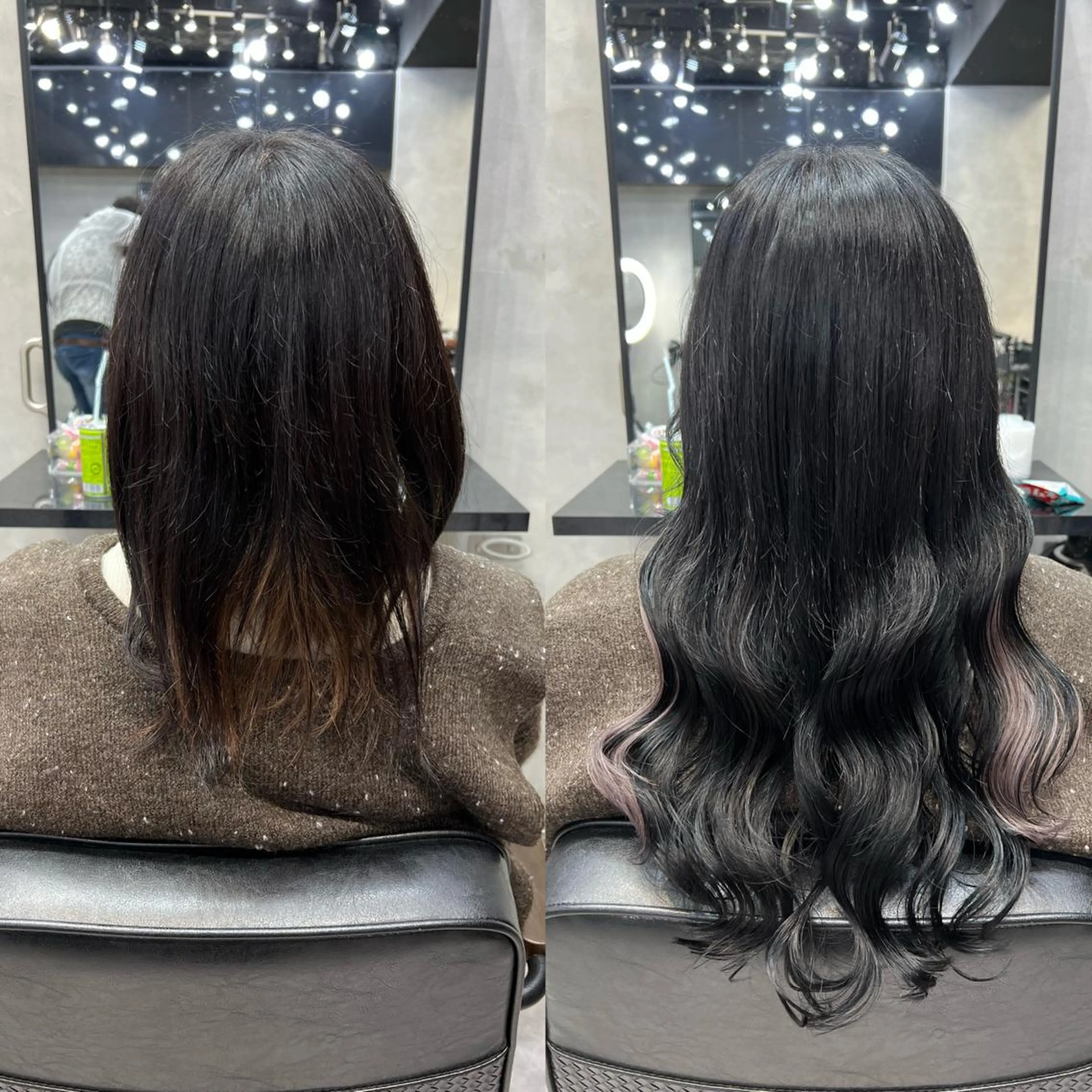 ロング カラー ヘアアレンジ シールエクステ アディクシーカラー アッシュ バレイヤージュ ベージュカラー カット ヘアカラー エクステ ar+ ❤︎ maiのヘアスタイル