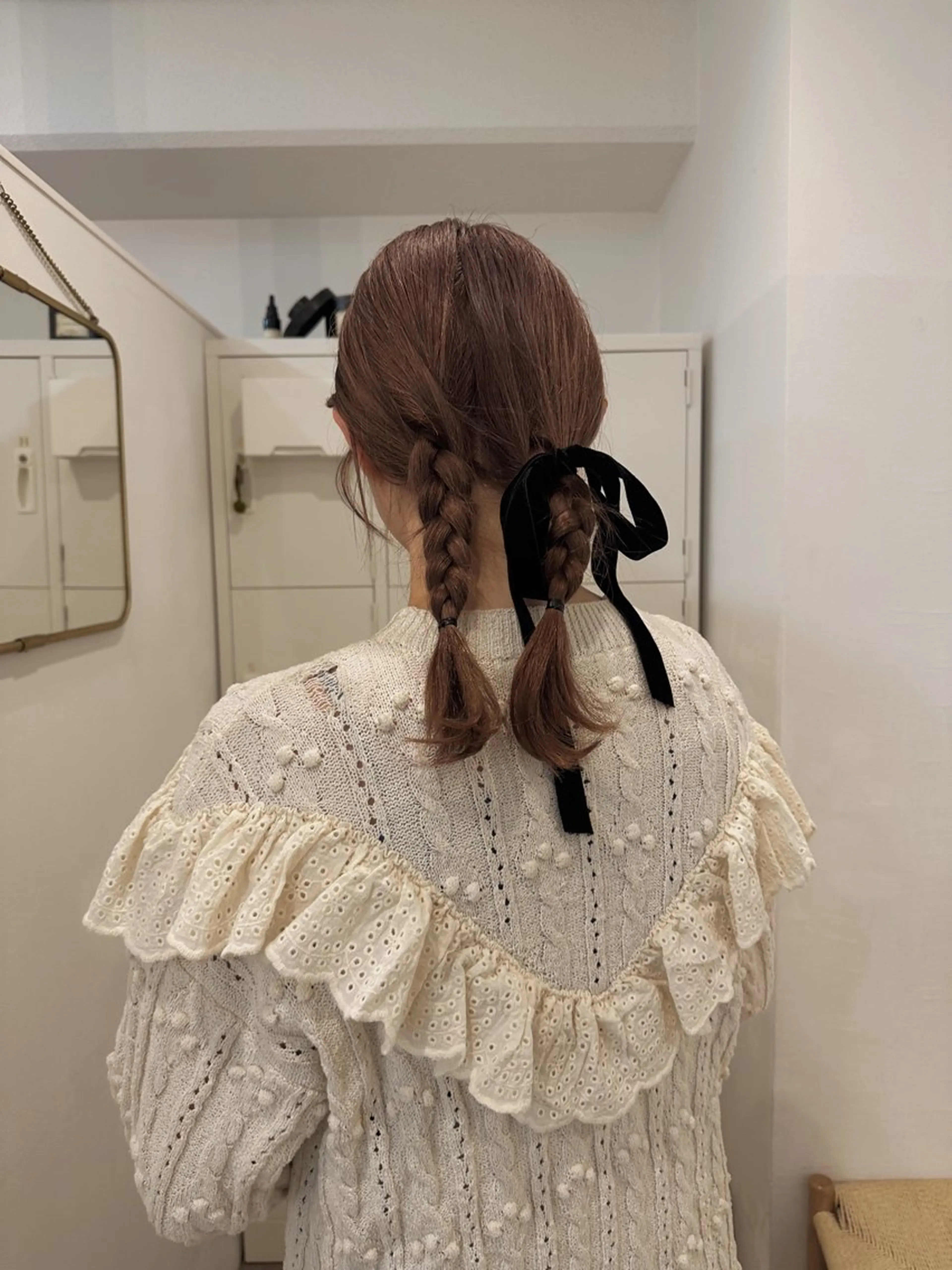 セミロング カラー カット ヘアカラー トリートメント 梅田／ベージュ ナチュラル／ヌマタのヘアスタイル
