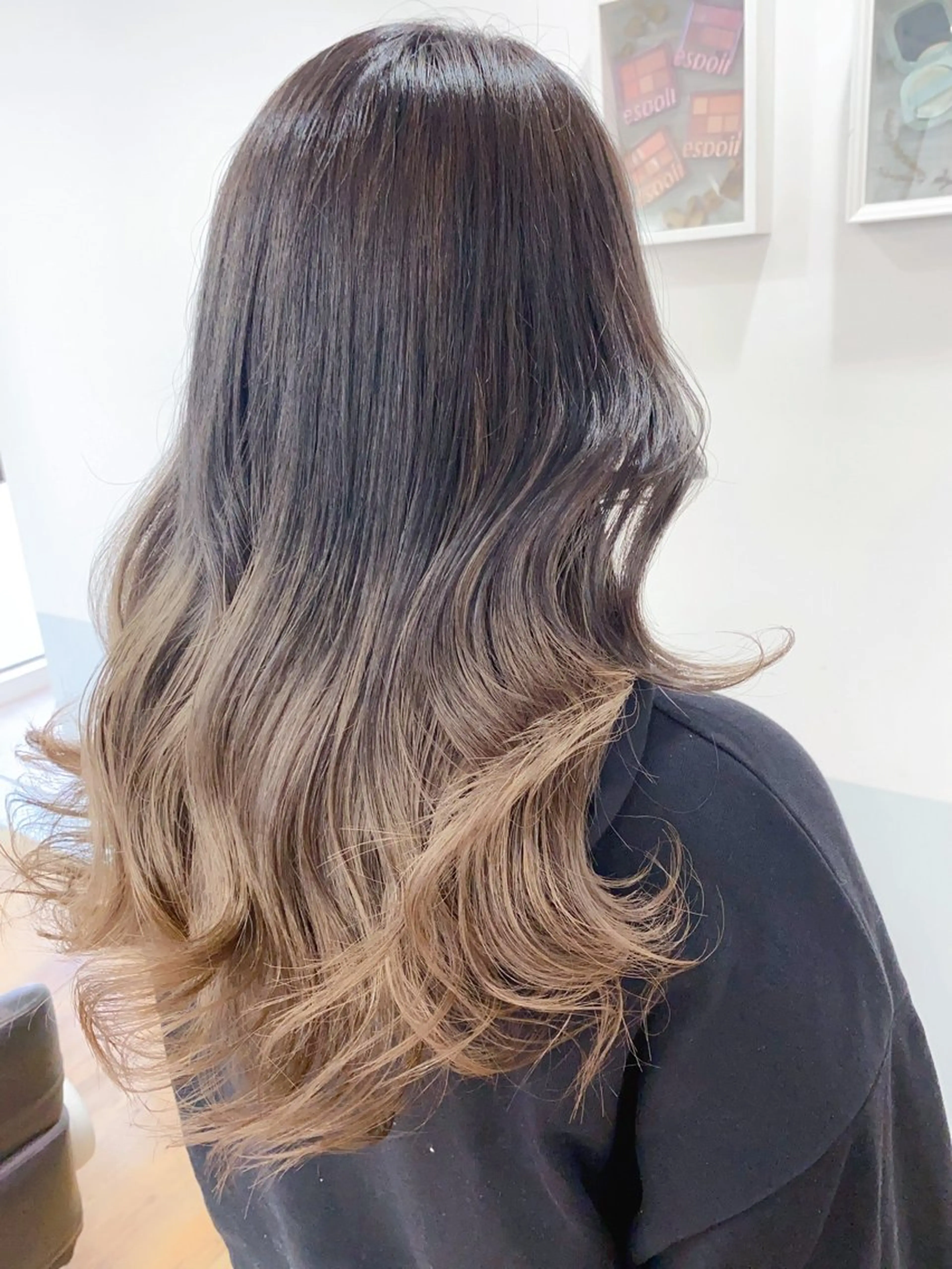 ロング カラー グラデーションカラー カット ヘアカラー トリートメント GO TODAY シェアサロン 町田店所属・韓国ヘア🇰🇷 スズキのヘアスタイル