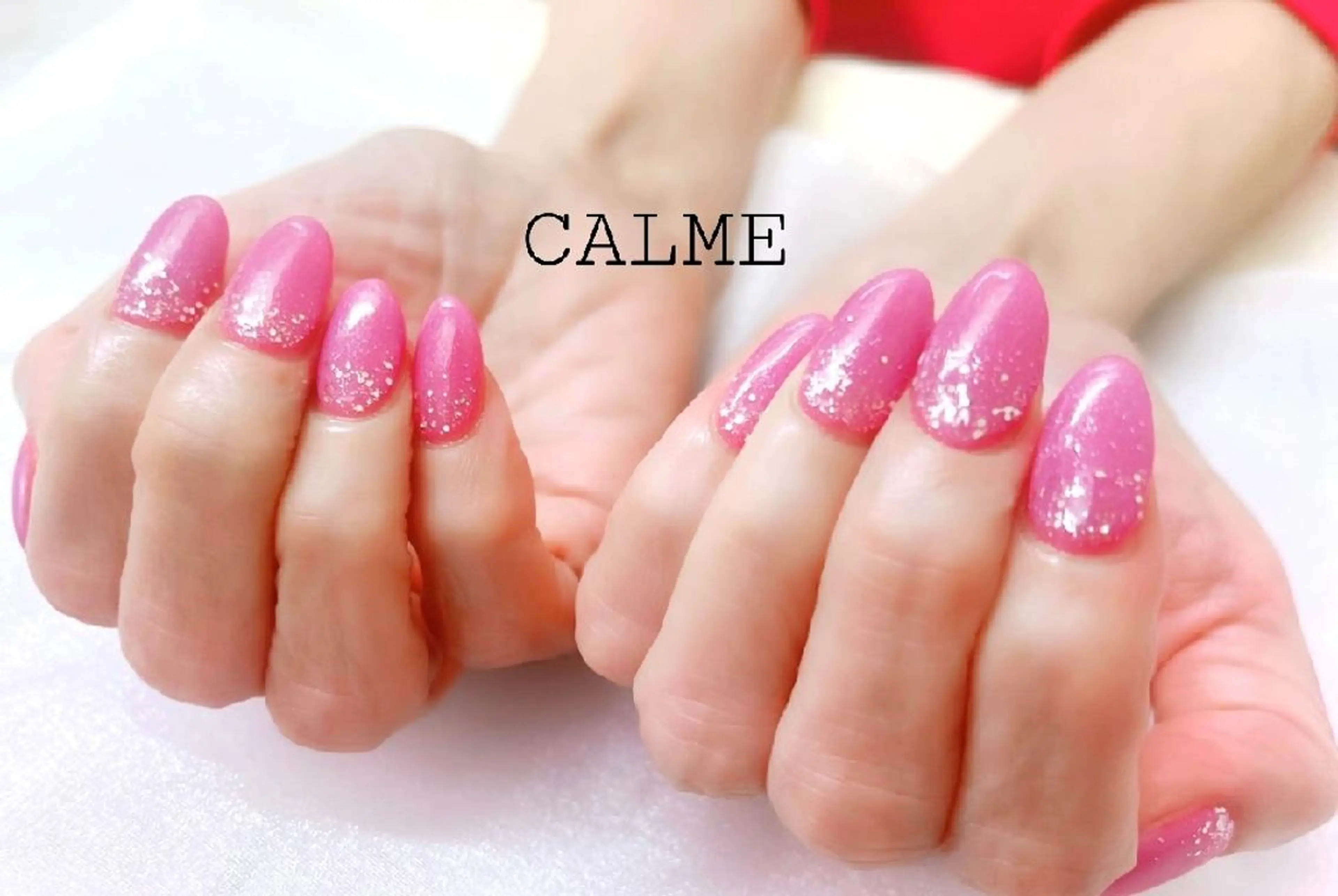 ネイル ラメ(グリッター) シンプルネイル CALME ♡のネイルデザイン