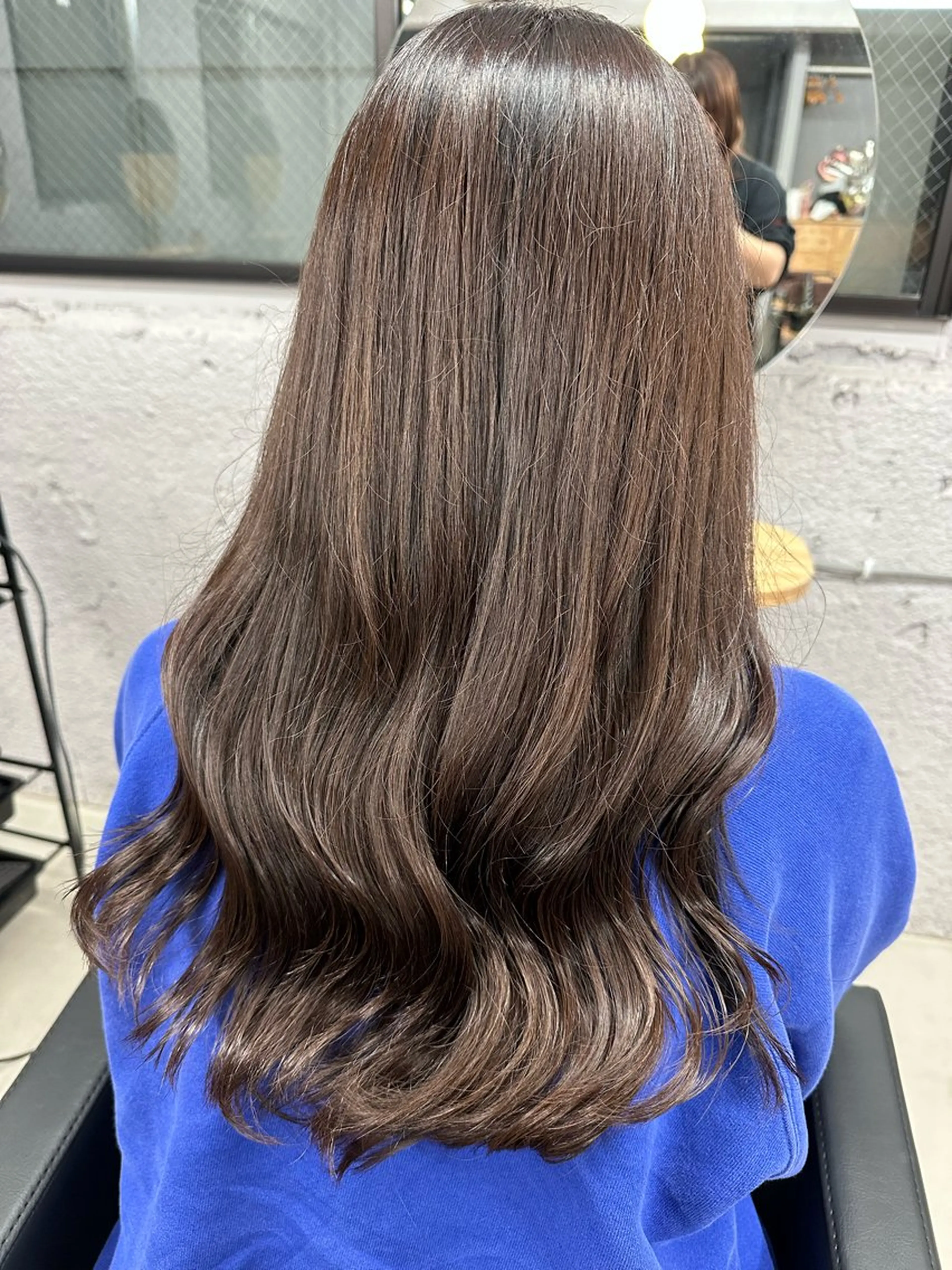 ロング カラー ベージュカラー ラベンダーカラー ラベンダーベージュ 清水 遥香のヘアスタイル