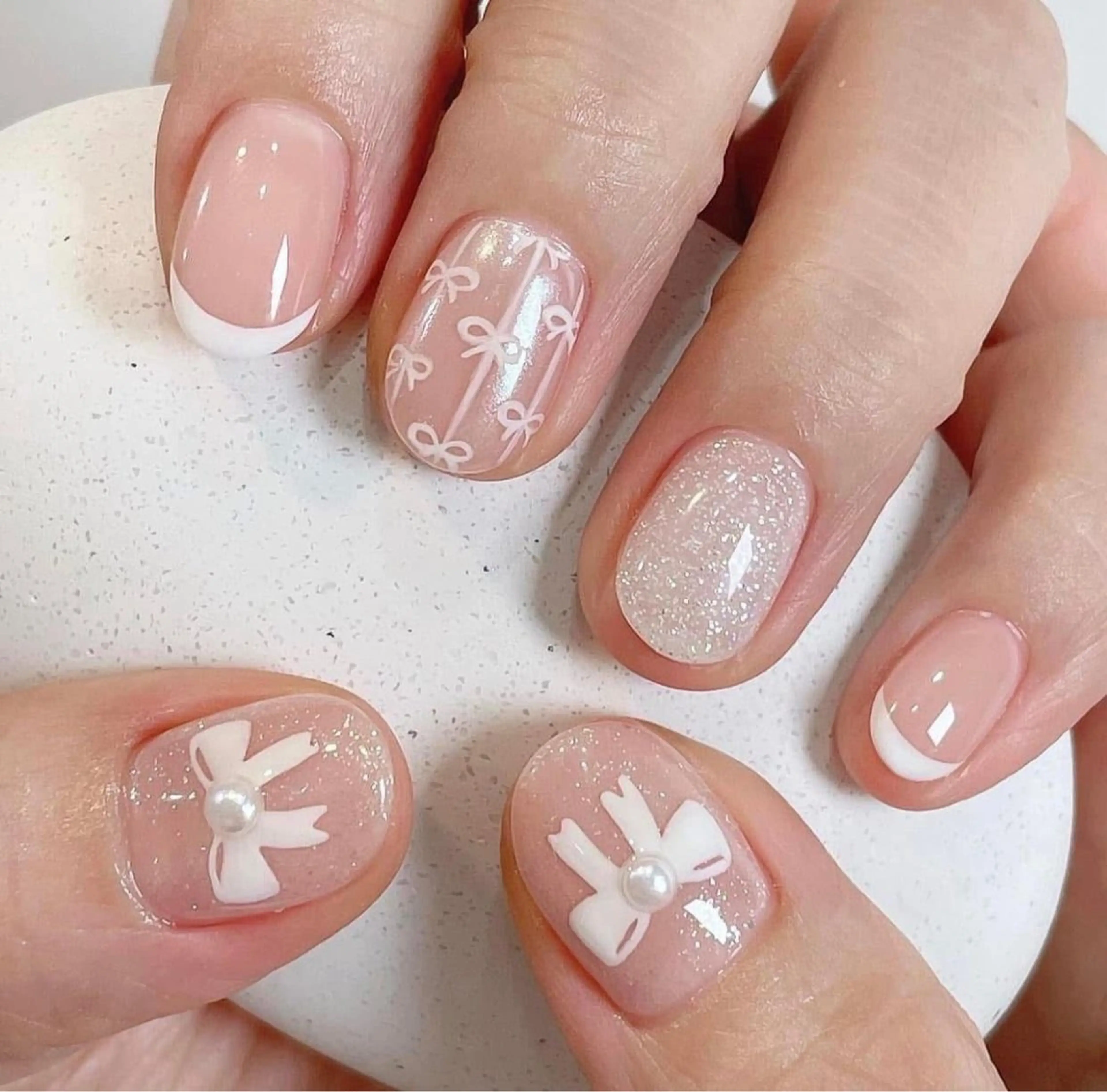 ネイル アートネイル 成人式 ジェルネイル ニュアンスネイル ネイルチップ Kora Nailのネイルデザイン