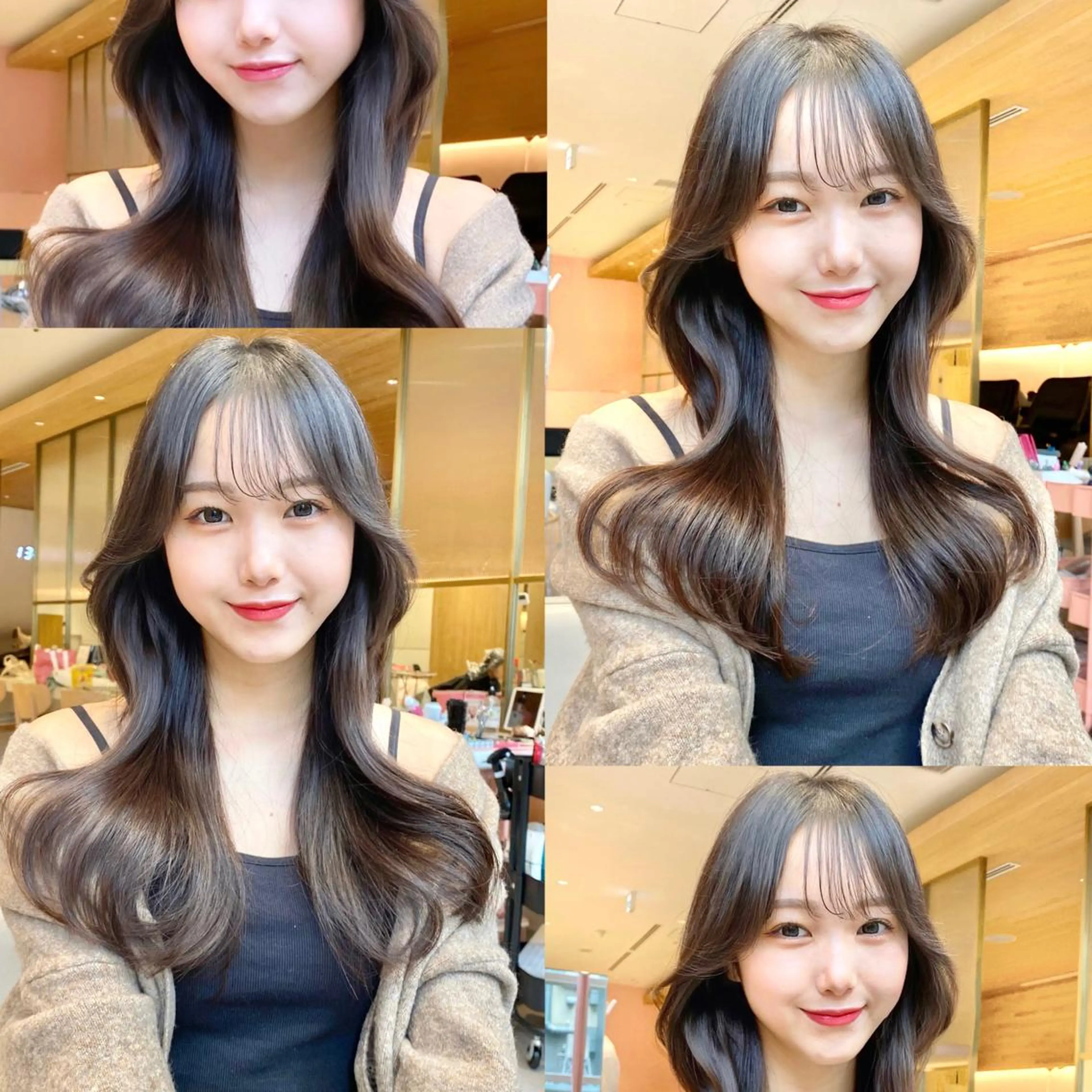 セミロング くびれヘア 韓国風ヘア くびれレイヤー レイヤーカット カット ヘアカラー トリートメント 韓国くびれレイヤー 🇰🇷はづきのヘアスタイル