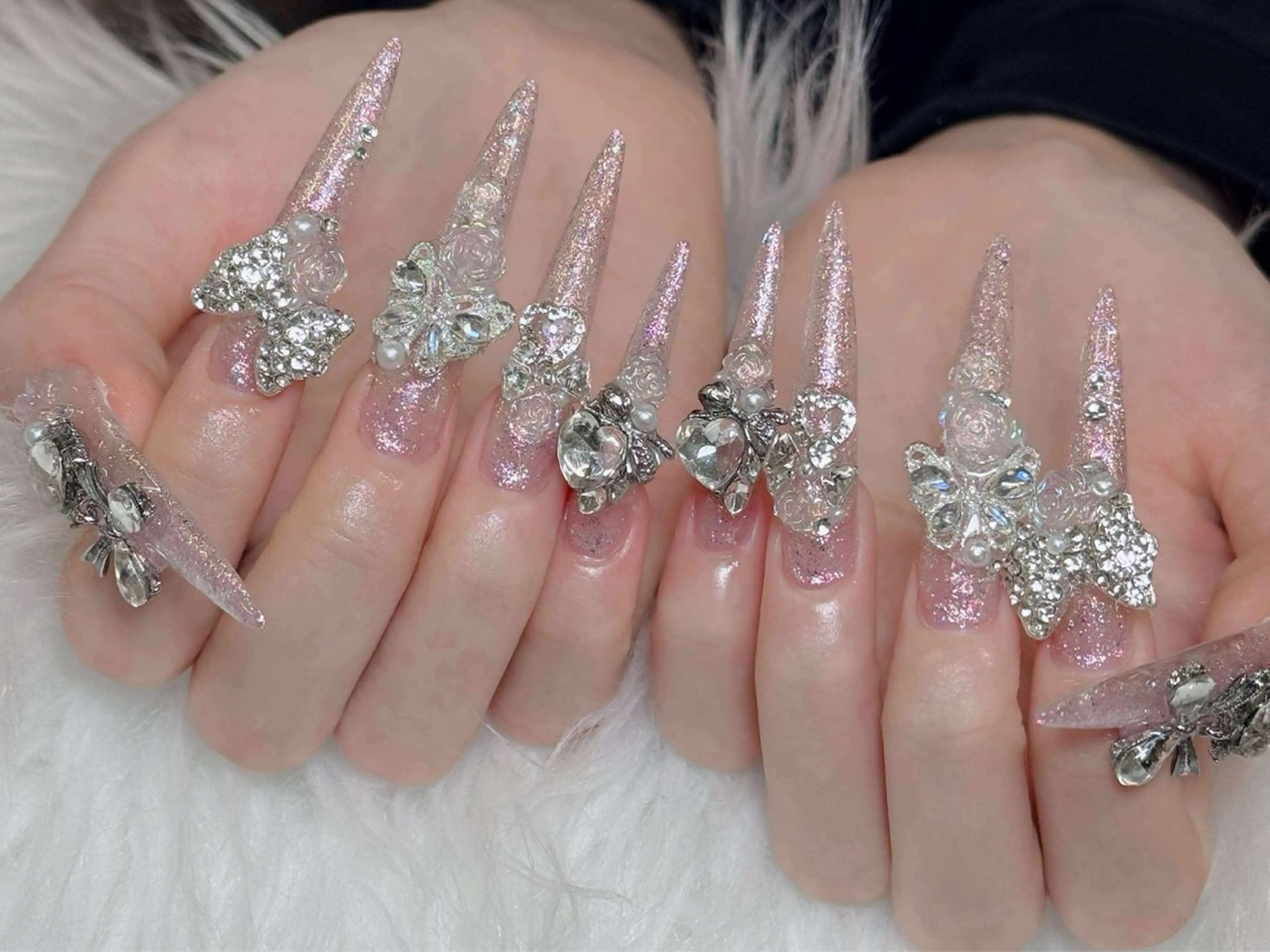ネイル オーロラネイル チークネイル フットネイル フレンチネイル 韓国ネイル ハンドネイル Lumi Nailのネイルデザイン