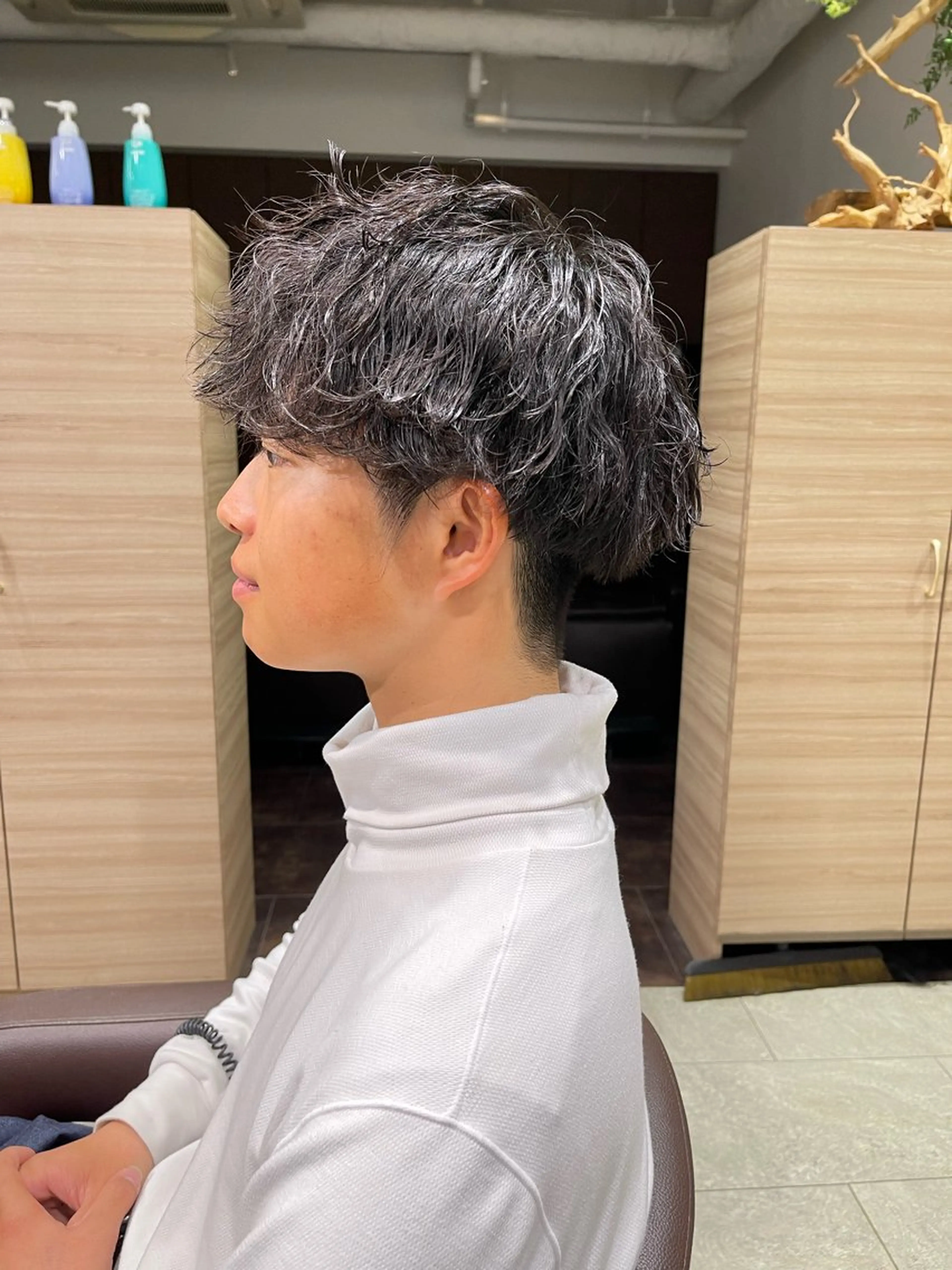 パーマ メンズ 髪質改善 田中優太のヘアスタイル