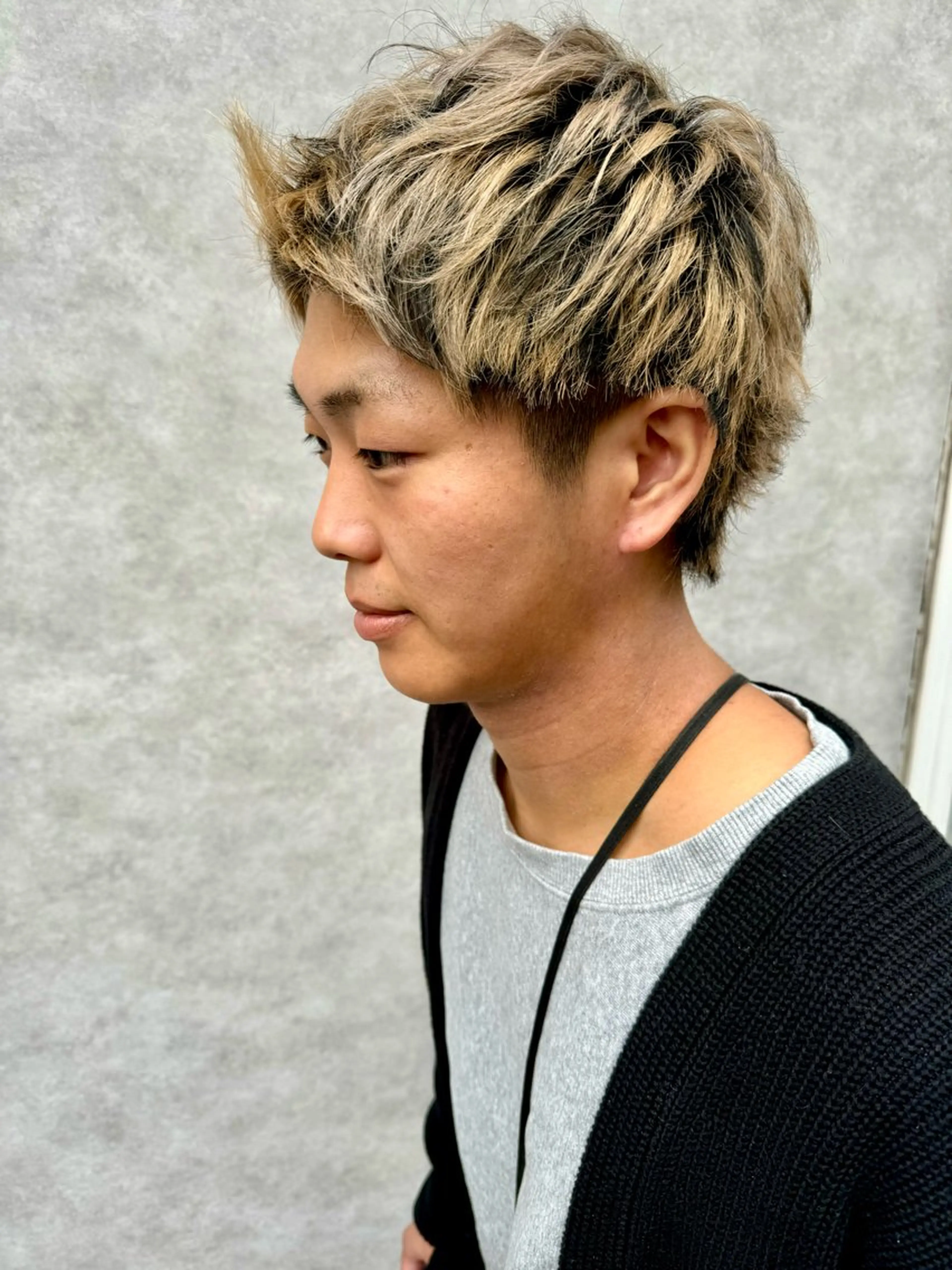 メンズ カット ヘアカラー 米元 春奈のヘアスタイル