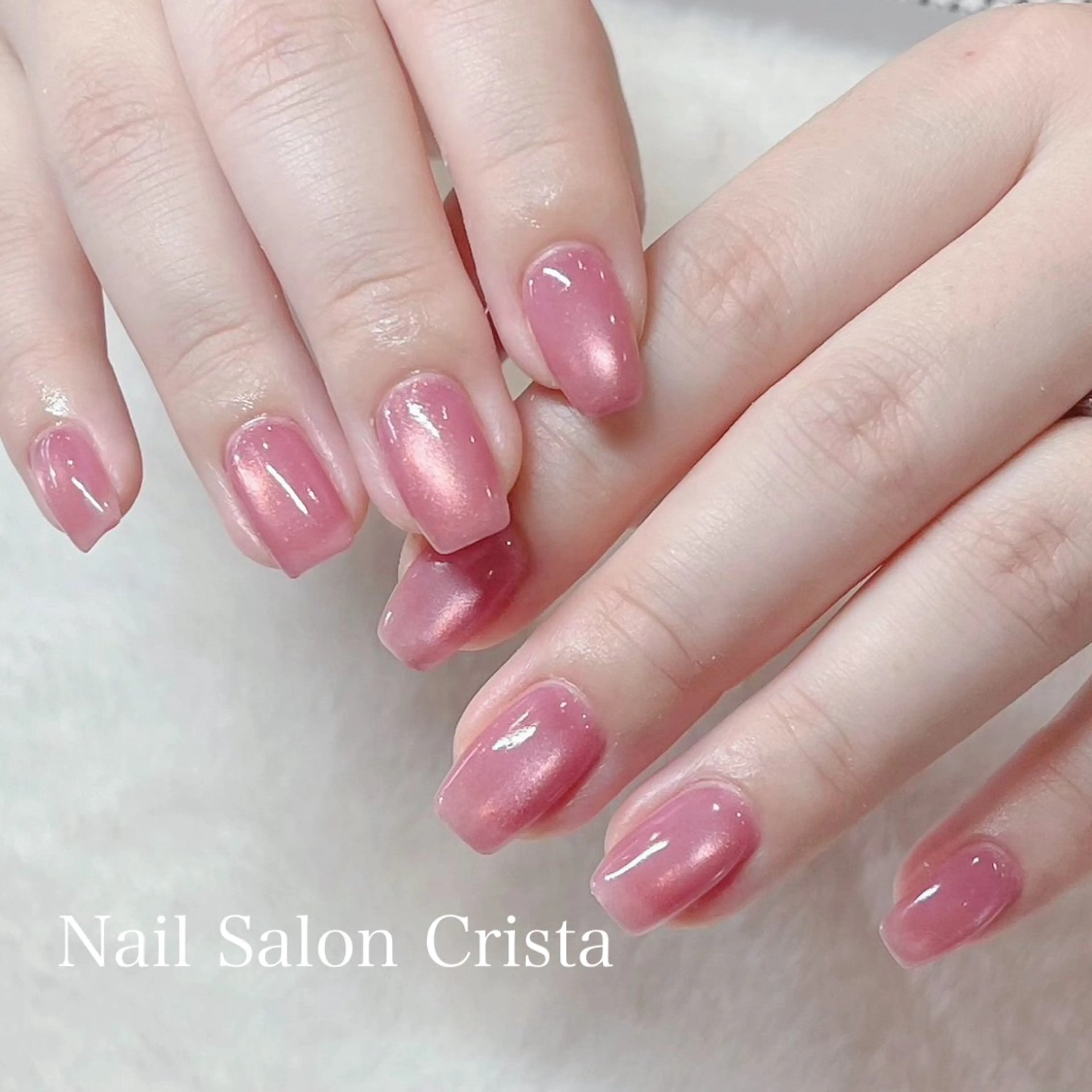 ネイル フットネイル ジェルネイル マグネットネイル オフィスネイル ワンカラーネイル ハンドネイル NAILSALON CRISTA所属・🤍CRISTA yui🤍のネイルデザイン