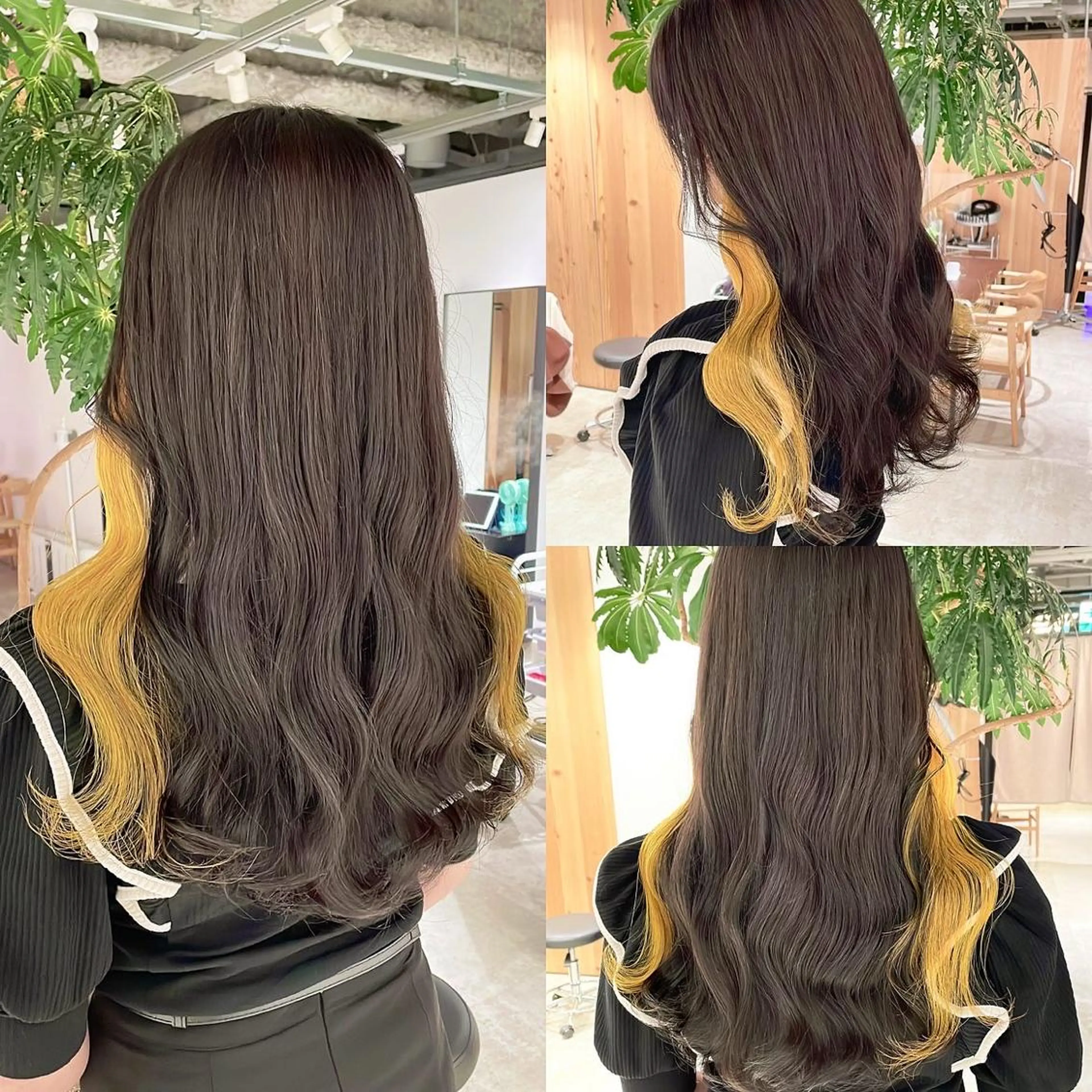 カラー ヘアカラー トリートメント 渋谷:インナーカラー ／🍒エリカ🍒のヘアスタイル