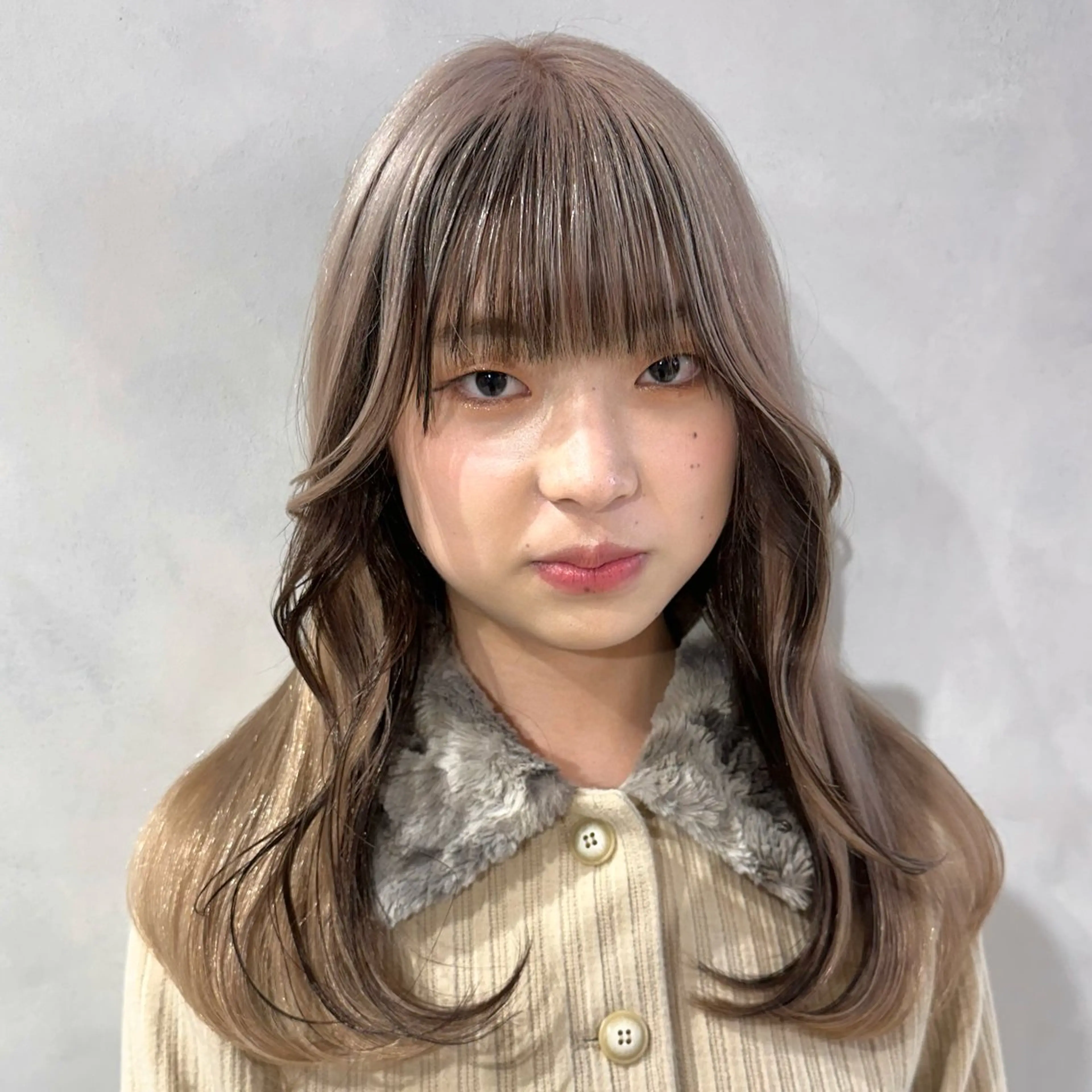 セミロング カラー ヘアカラー トリートメント デザインカラー/パー マ🦖外岡咲希🦖のヘアスタイル