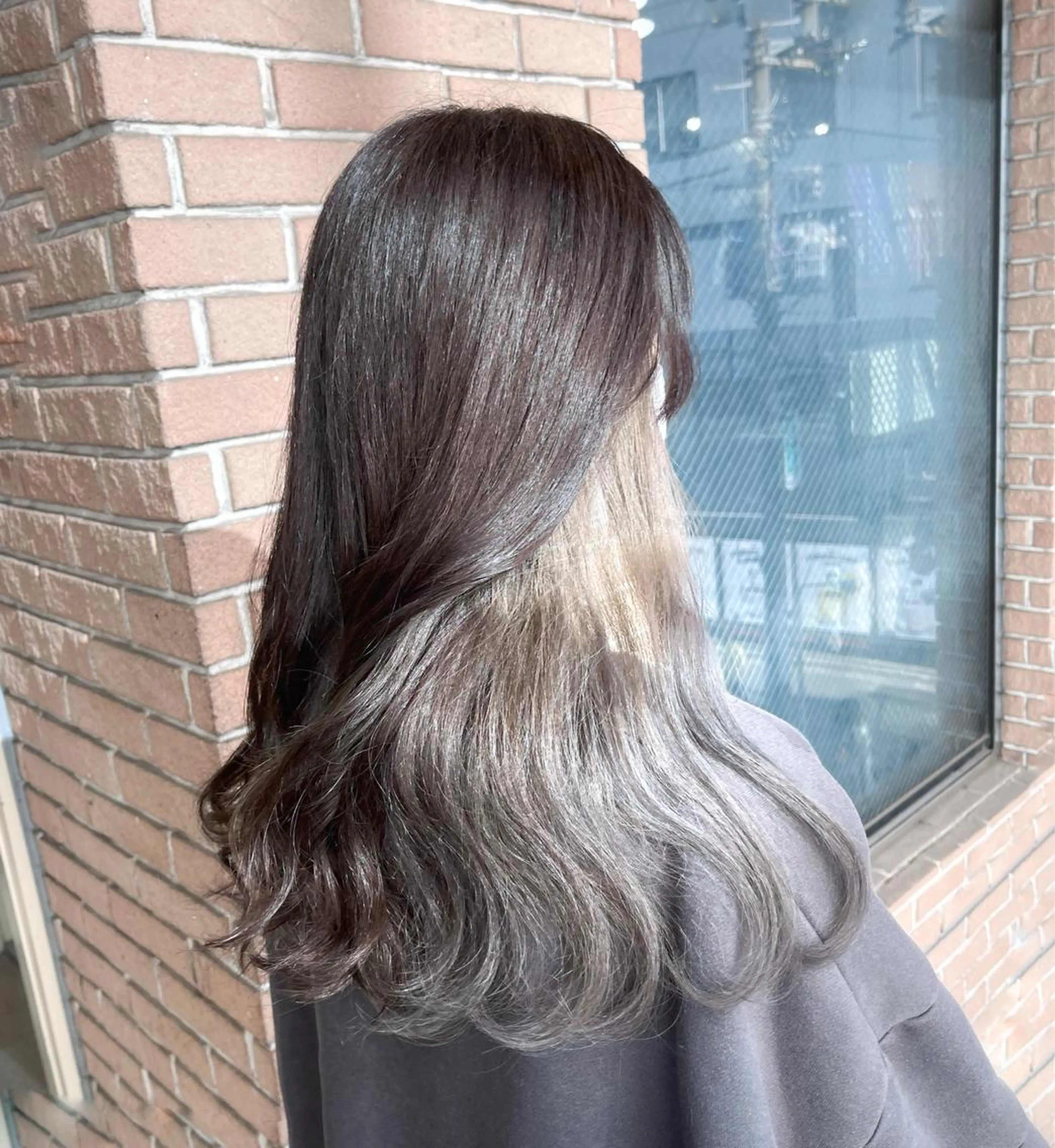 セミロング カラー ヘアアレンジ ブリーチ ヘアカラー ピンクカラー🩷 ヘアセットＮＯ.1のヘアスタイル