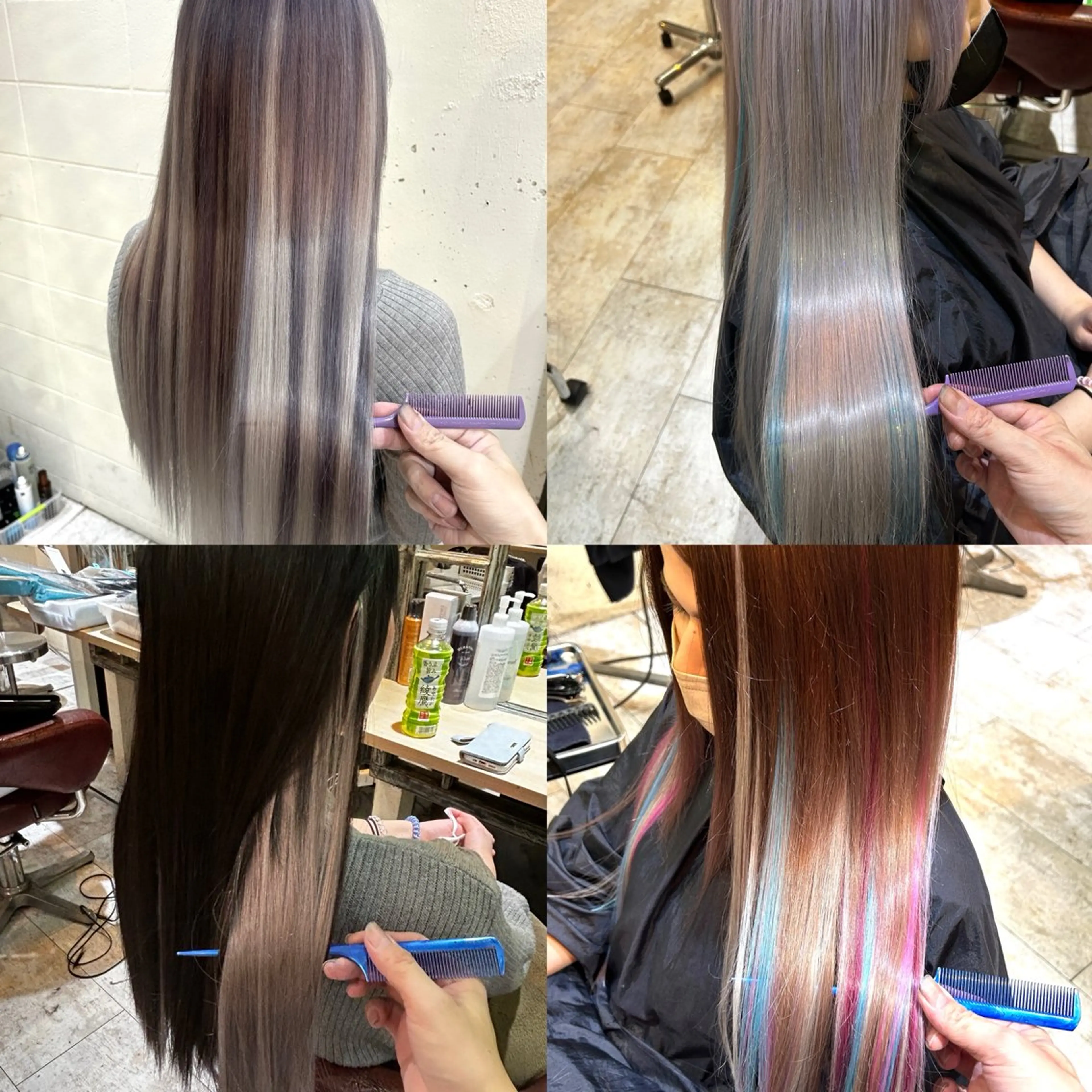 ロング カラー 6Dエクステ 鳥谷ミナトのヘアスタイル