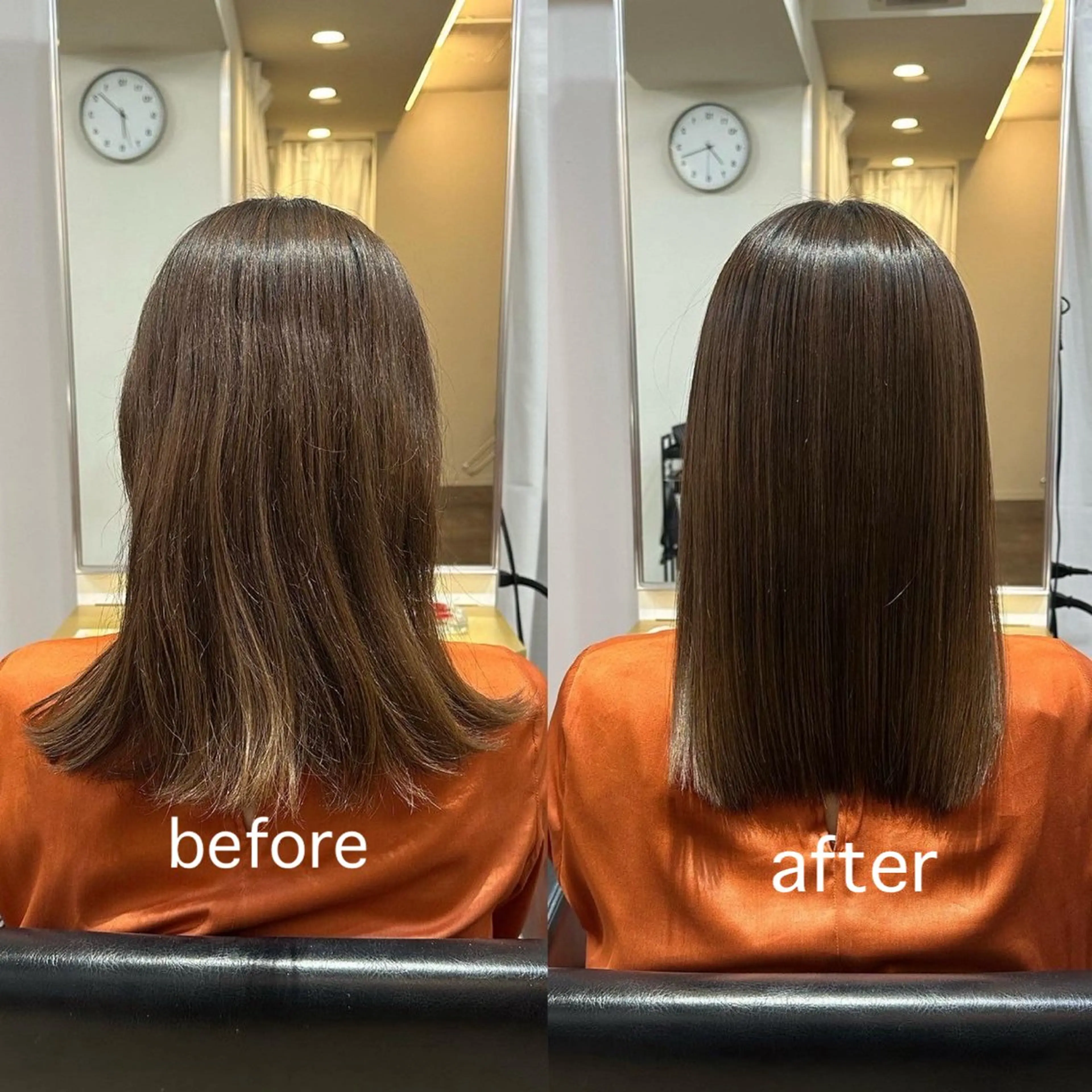 ミディアム 縮毛矯正 トリートメント ioe元町 yukaのヘアスタイル