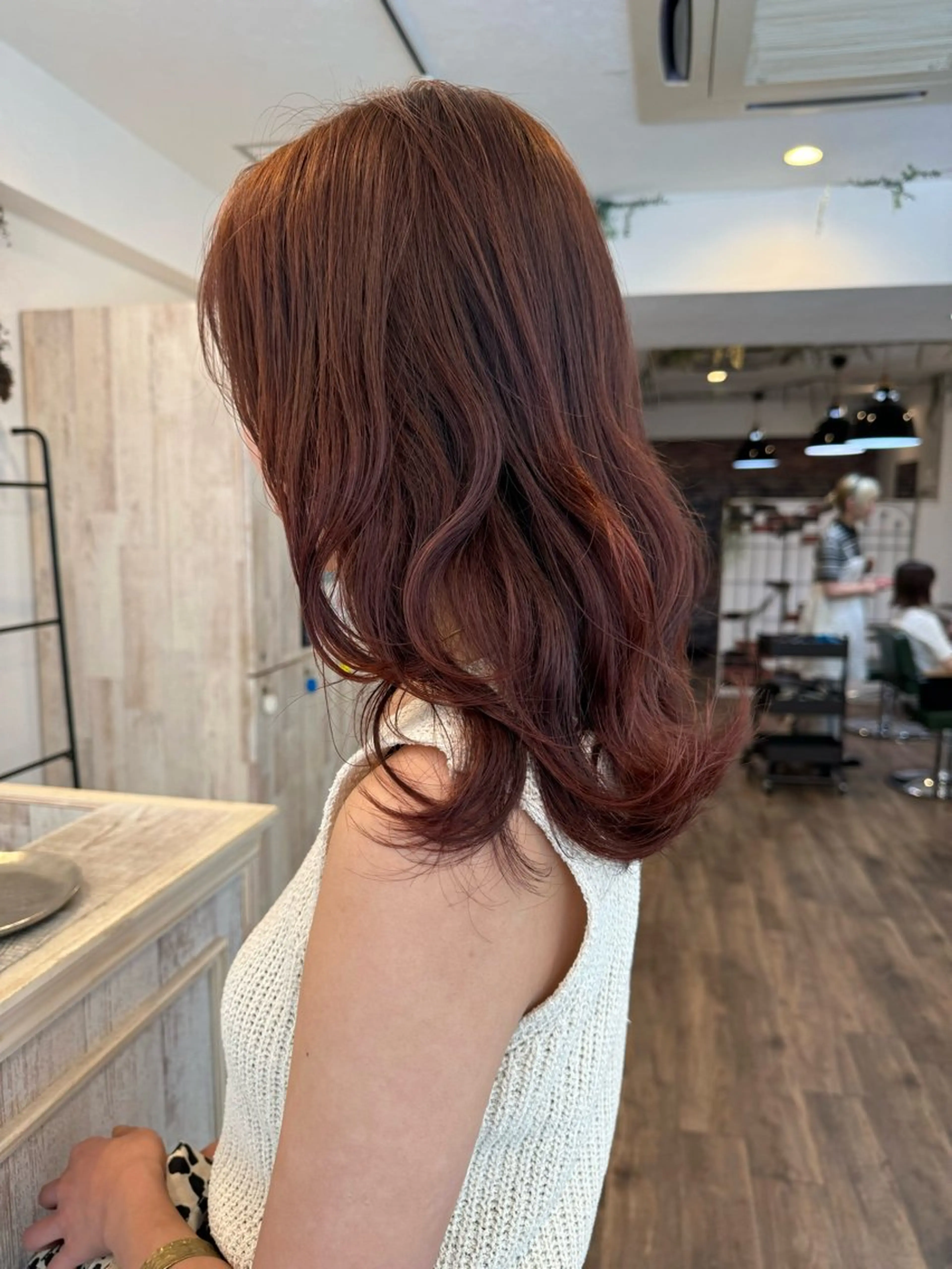 セミロング カラー カシス オレンジ ヘアカラー m ā l o.🌷 サカモトマイコのヘアスタイル