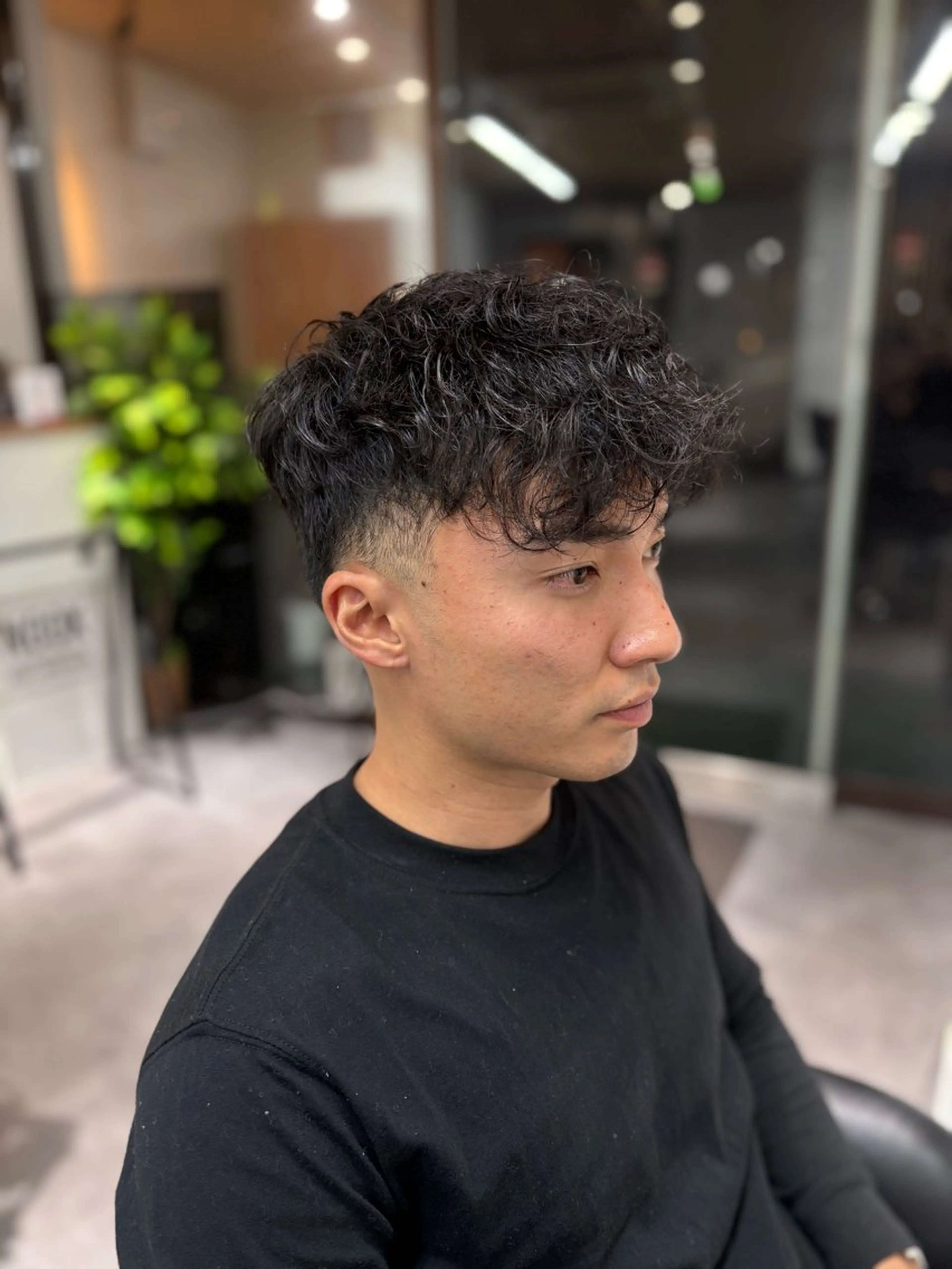 ショート パーマ メンズ フェードカット メンズパーマ メンズサロンNook所属・メンズ特化/メンズカ ット/Takumaのヘアスタイル