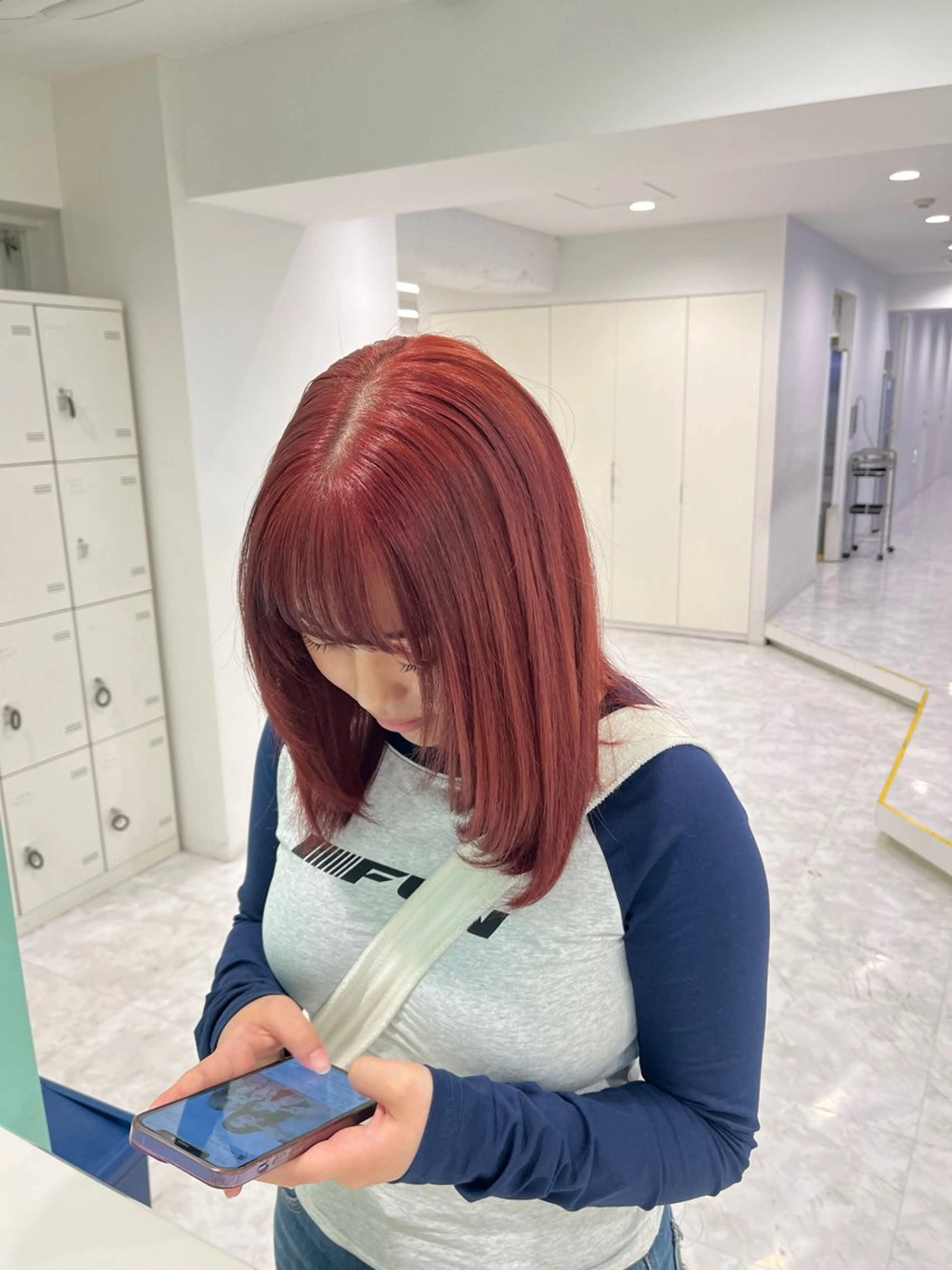 セミロング ヘアカラー 🎀Girly艶髪 暖色🎀Harukaのヘアスタイル