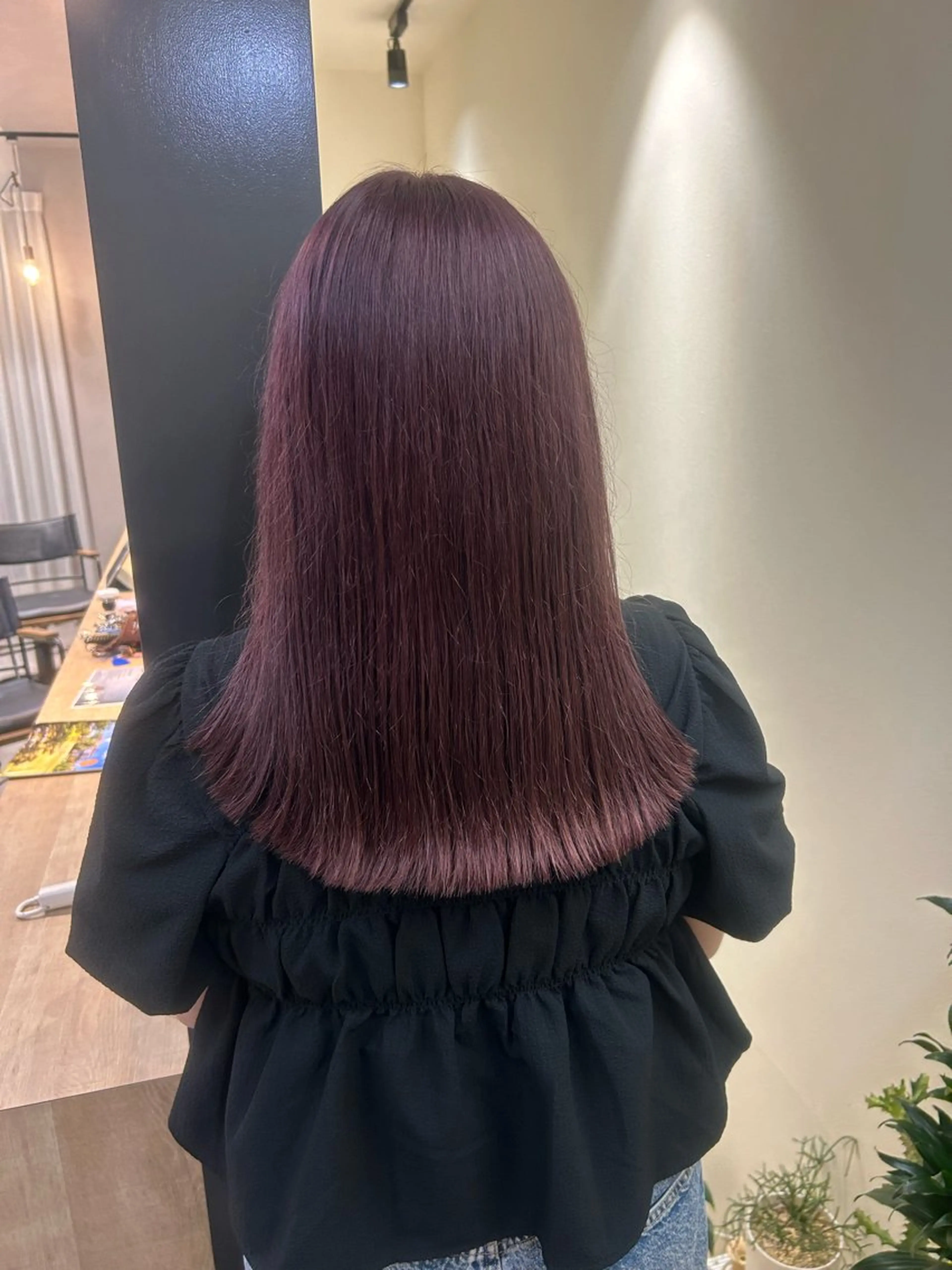 ロング カラー ブリーチ ラベンダーカラー ピンクカラー ピンクラベンダー カット ヘアカラー トリートメント hubhair レイヤーカット/暖色のヘアスタイル