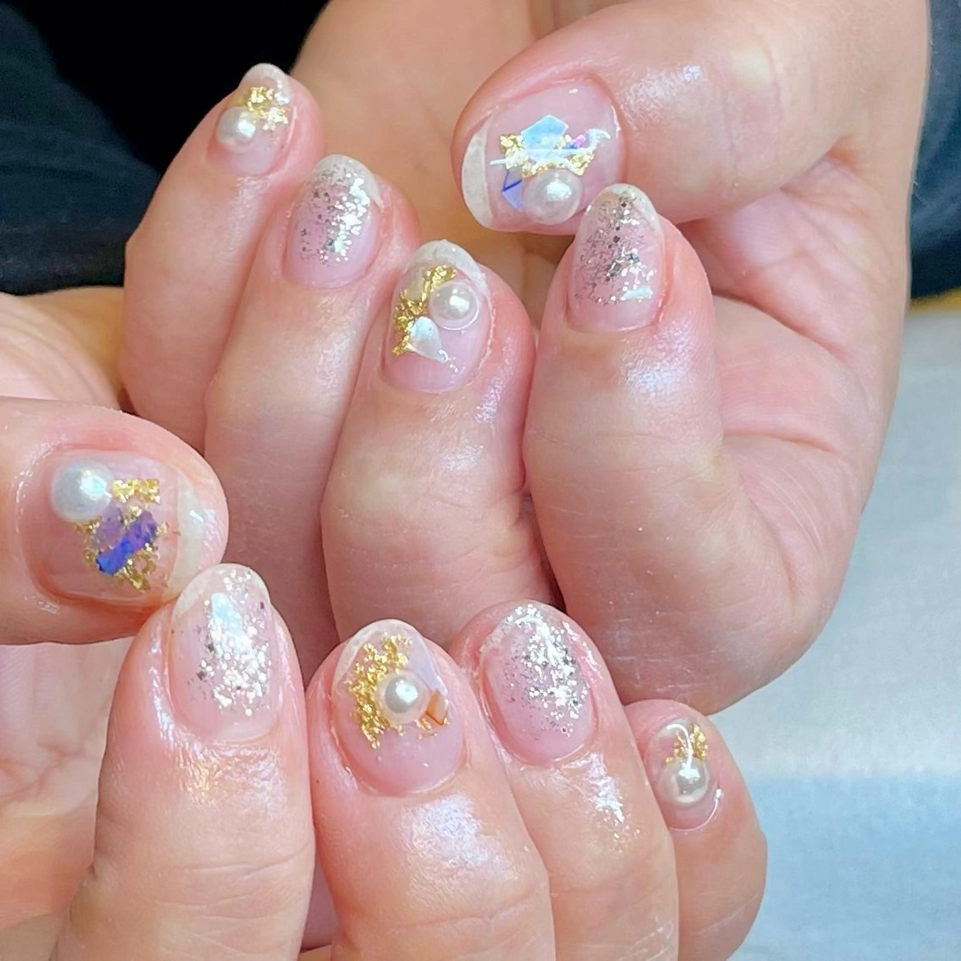 ショート ネイル アートネイル オフィスネイル ワンカラーネイル ショートネイル ネイルサロン リリーブランシュ所属・森 瑞紀のネイルデザイン