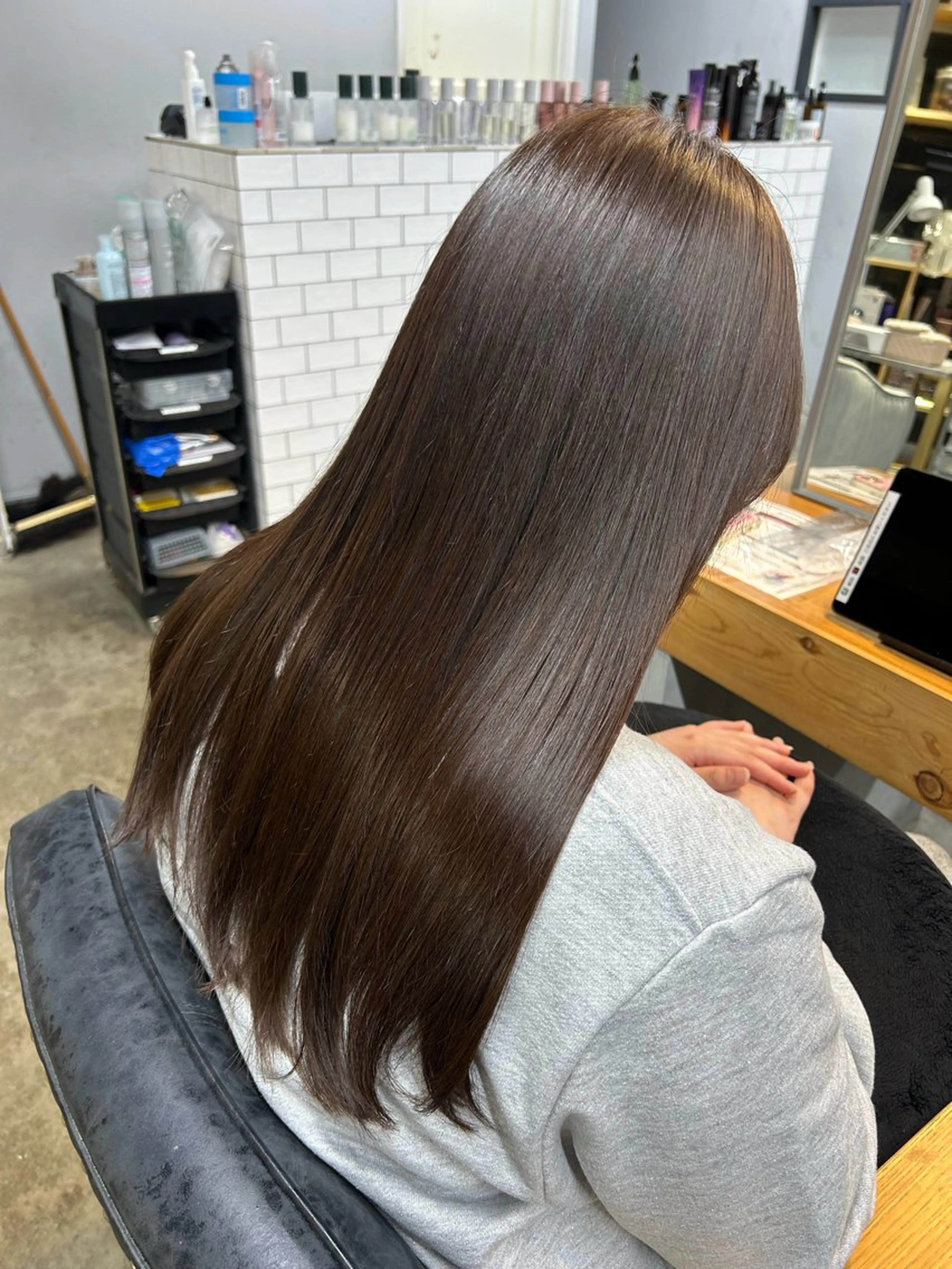 カラー ブラウンカラー 髪質改善 ヘアカラー トリートメント ROCCOeast Rukaのヘアスタイル