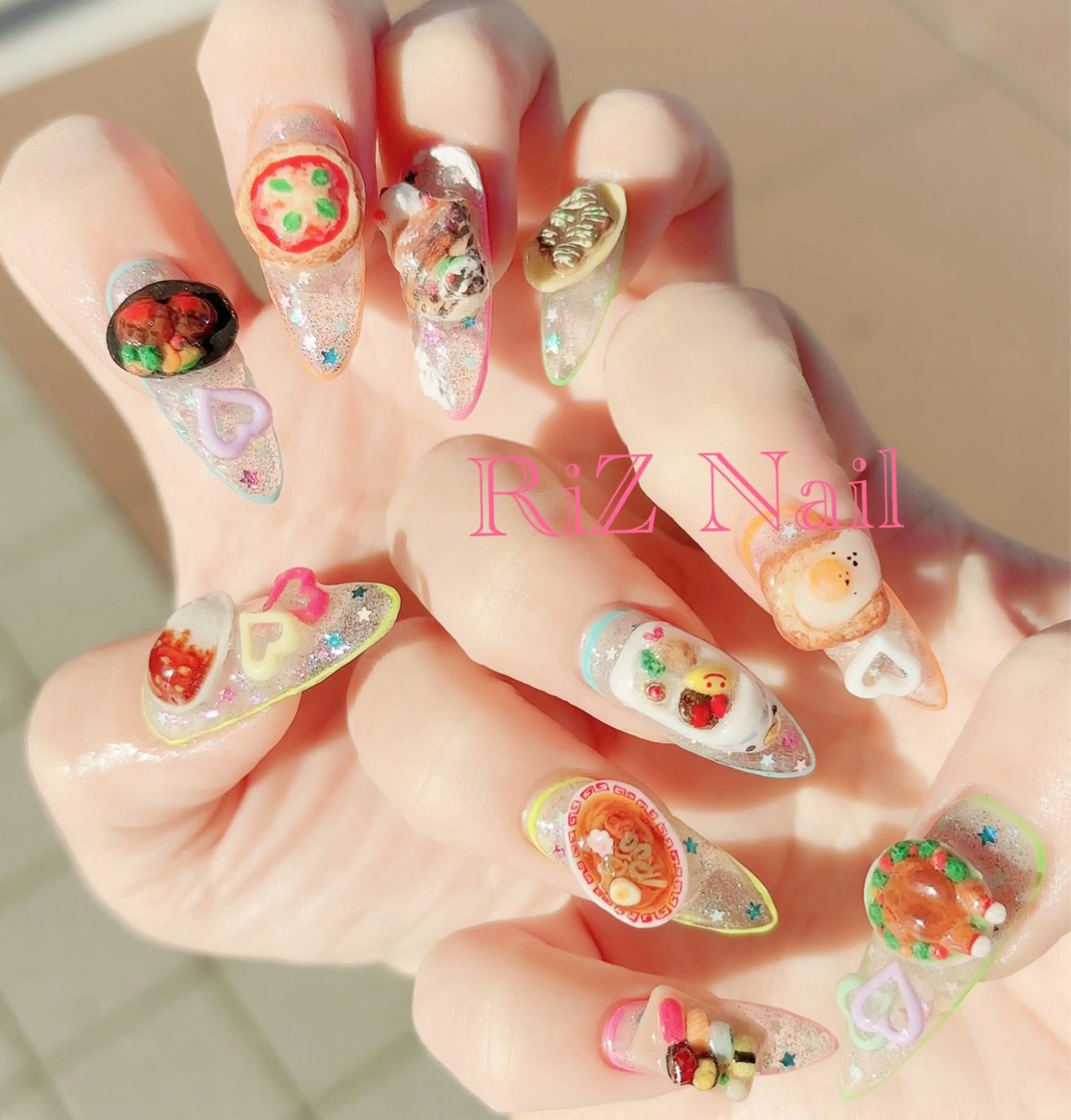 ネイル スカルプネイル RiZ nail salonのネイルデザイン