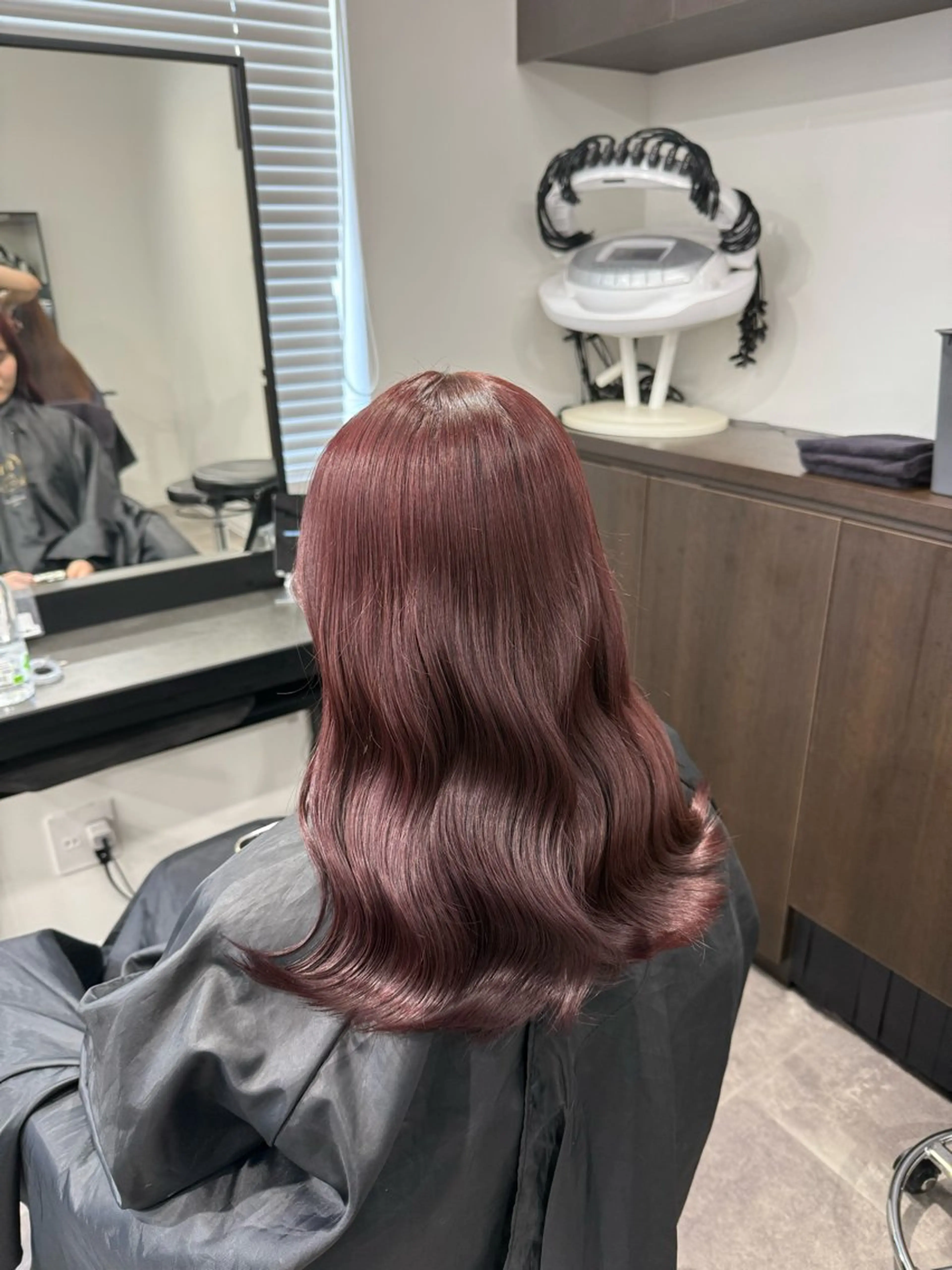 ロング カラー ヘアアレンジ ヘアカラー トリートメント ヘッドスパ 💗暖色特化ピンク/ 赤髪💗HARUNAのヘアスタイル