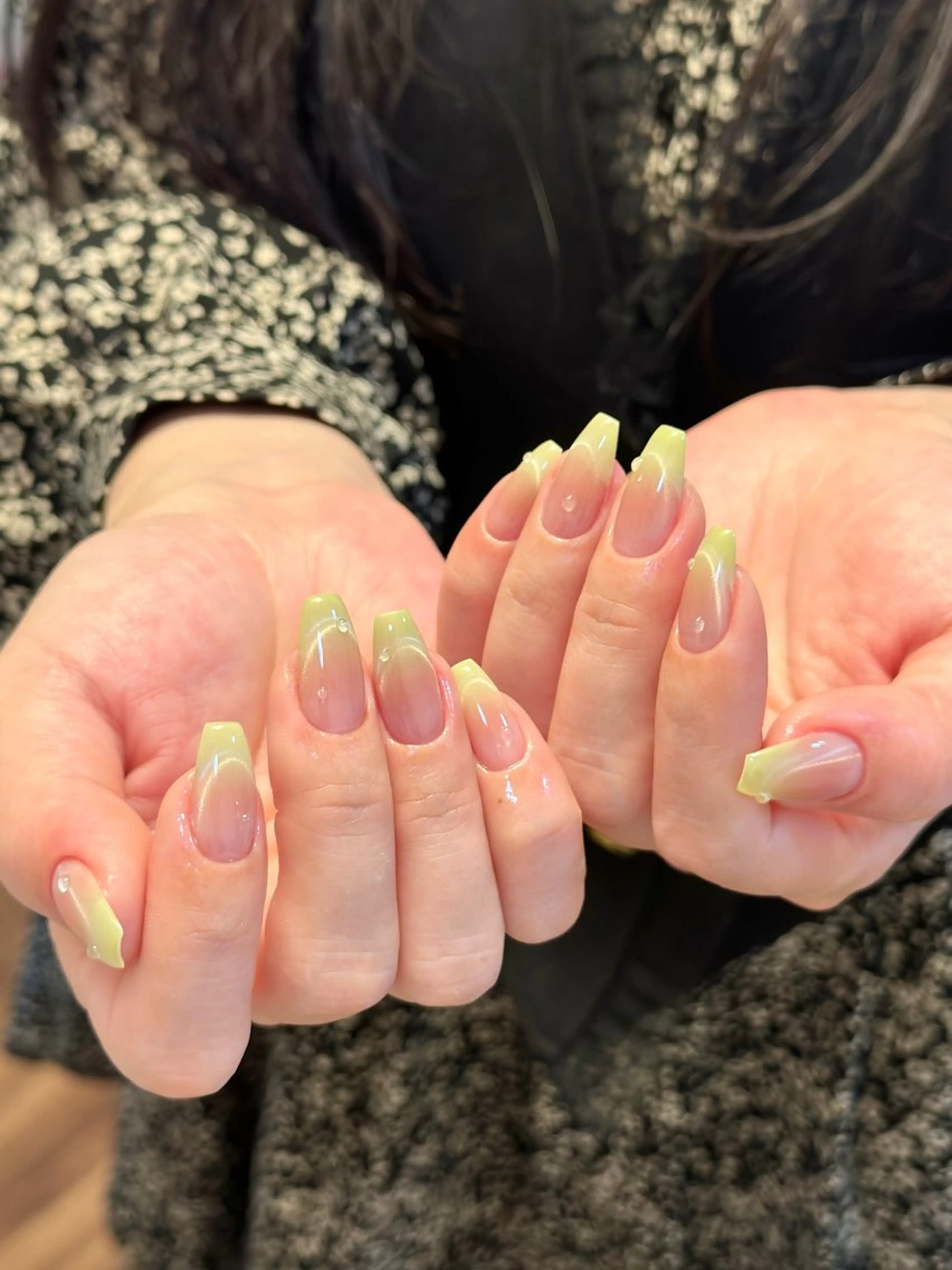 ネイル グリーン UnicornNail所属・Unicorn Nail 矢場町店のネイルデザイン