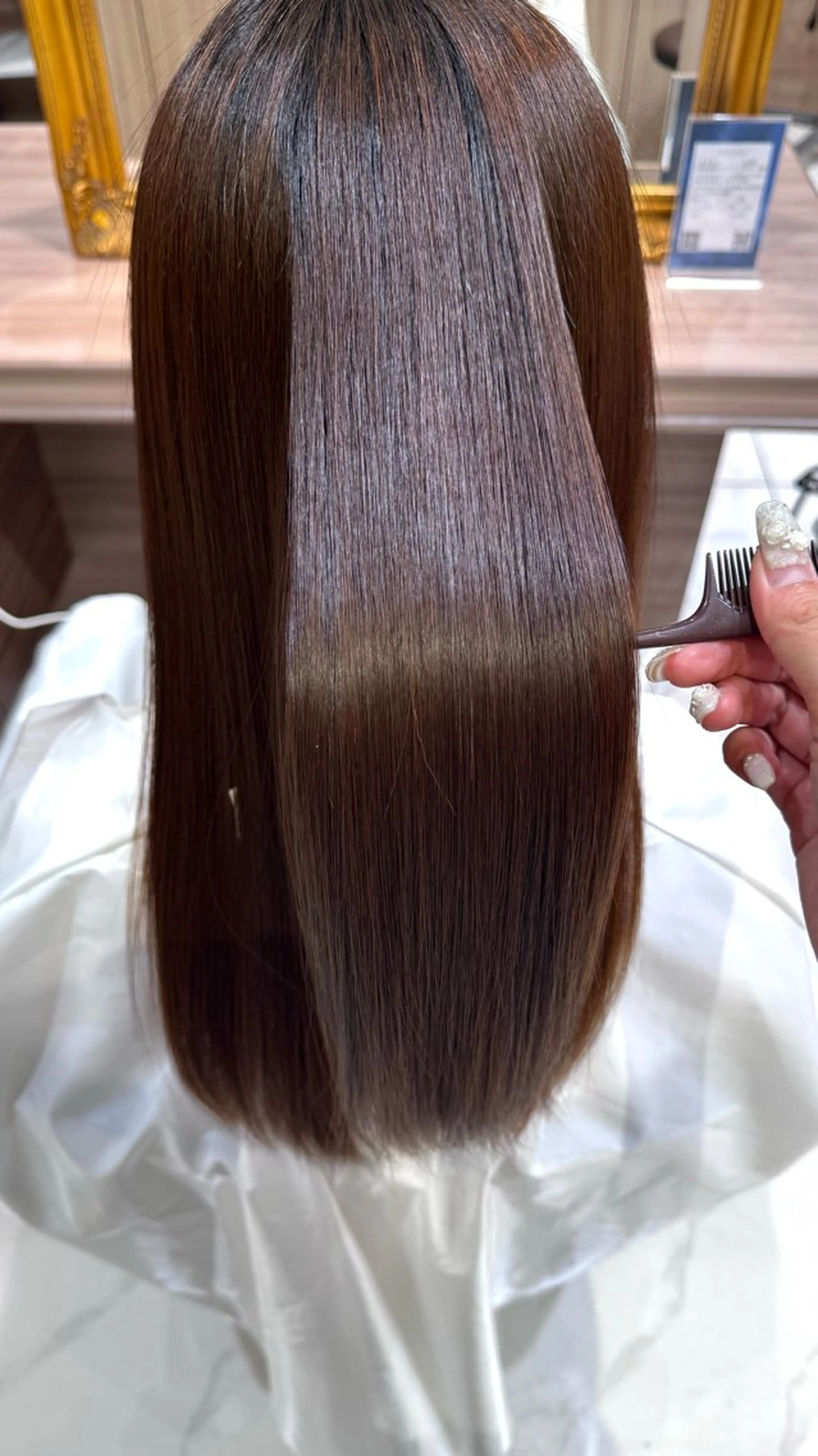 ロング カット 縮毛矯正 トリートメント 🫧🧚片山 理緒🧚🫧のヘアスタイル