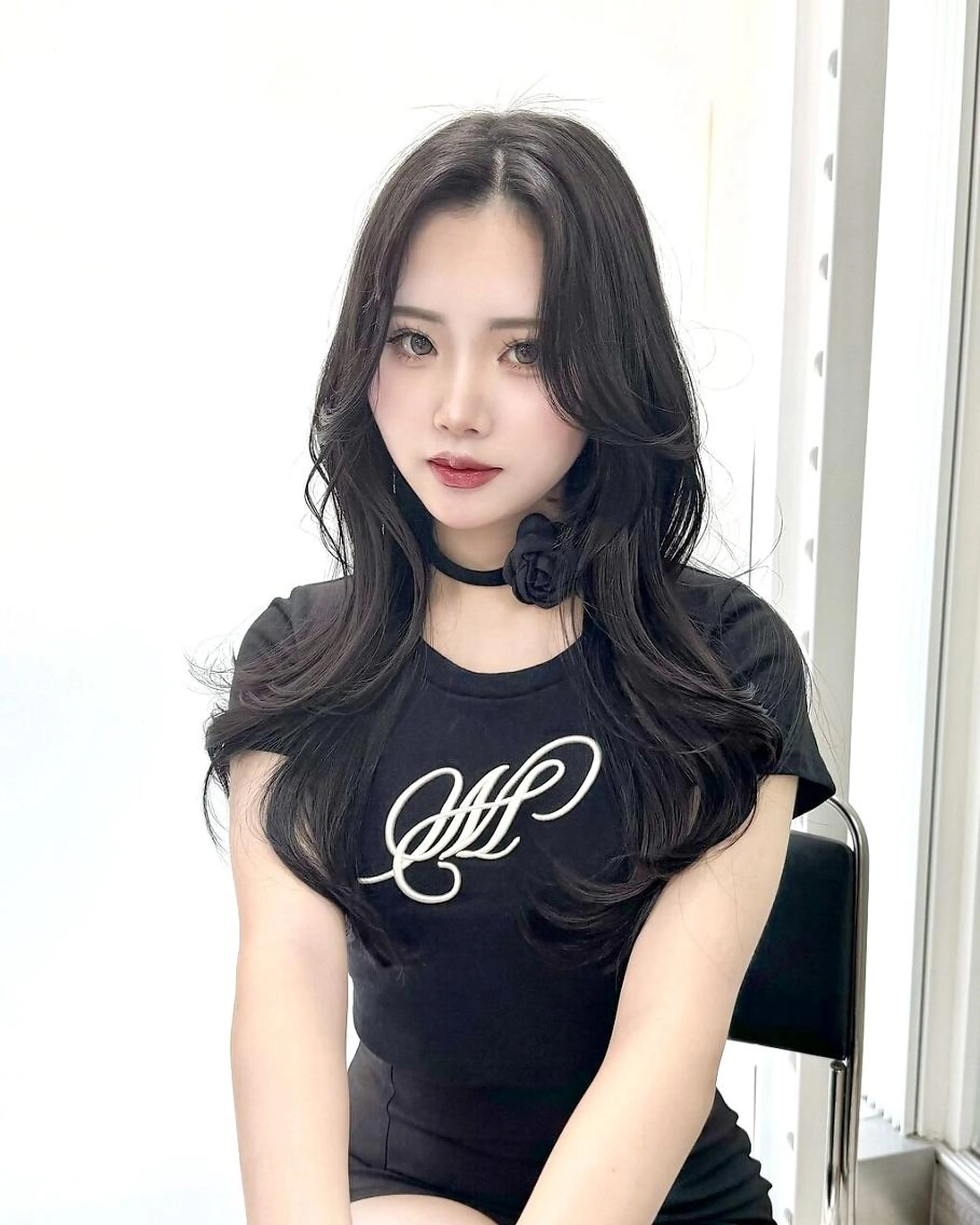 ❤️ミニモ学割❤️2750円❤️カット➕カラー➕オリジナルトリートメント➕炭酸SPA➕コテ巻き仕上げ💖【韓国】の写真