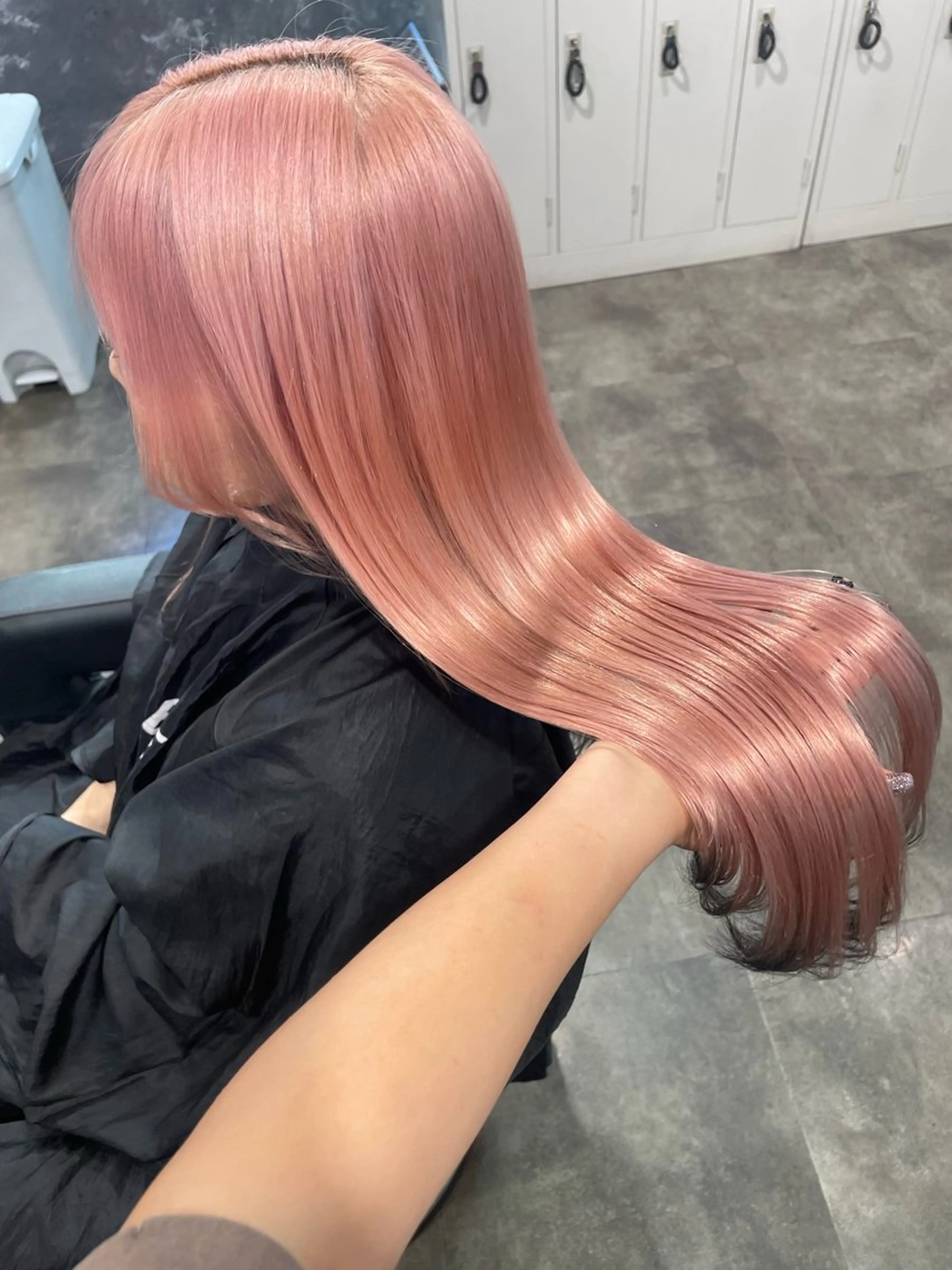 ロング カラー ヘアカラー ハイトーンブロンド 横浜💞ミオのヘアスタイル