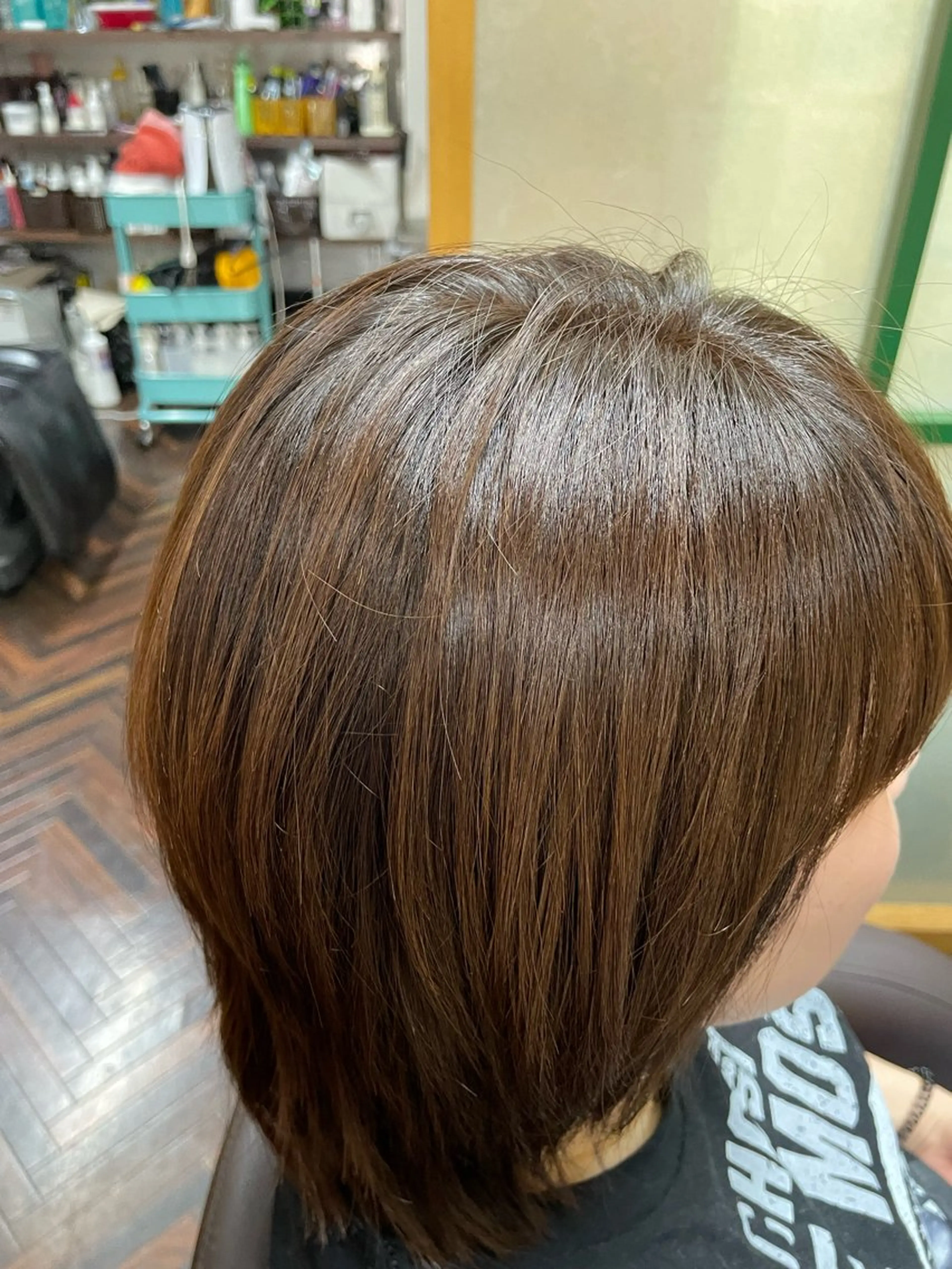 ミディアム カラー katae sayoriのヘアスタイル