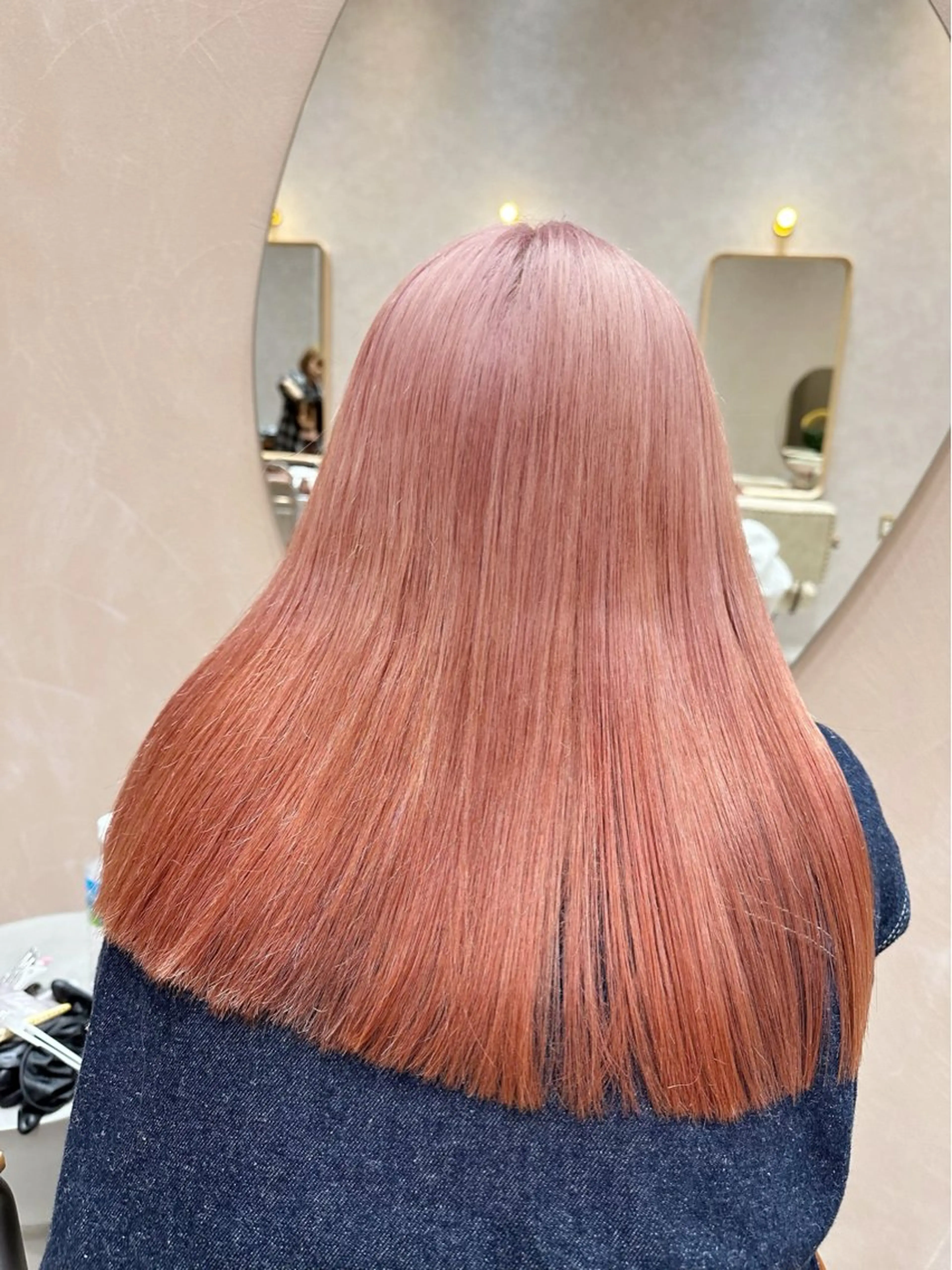 セミロング カラー ピンクカラー 💖🌷越後 遥🌷💖のヘアスタイル