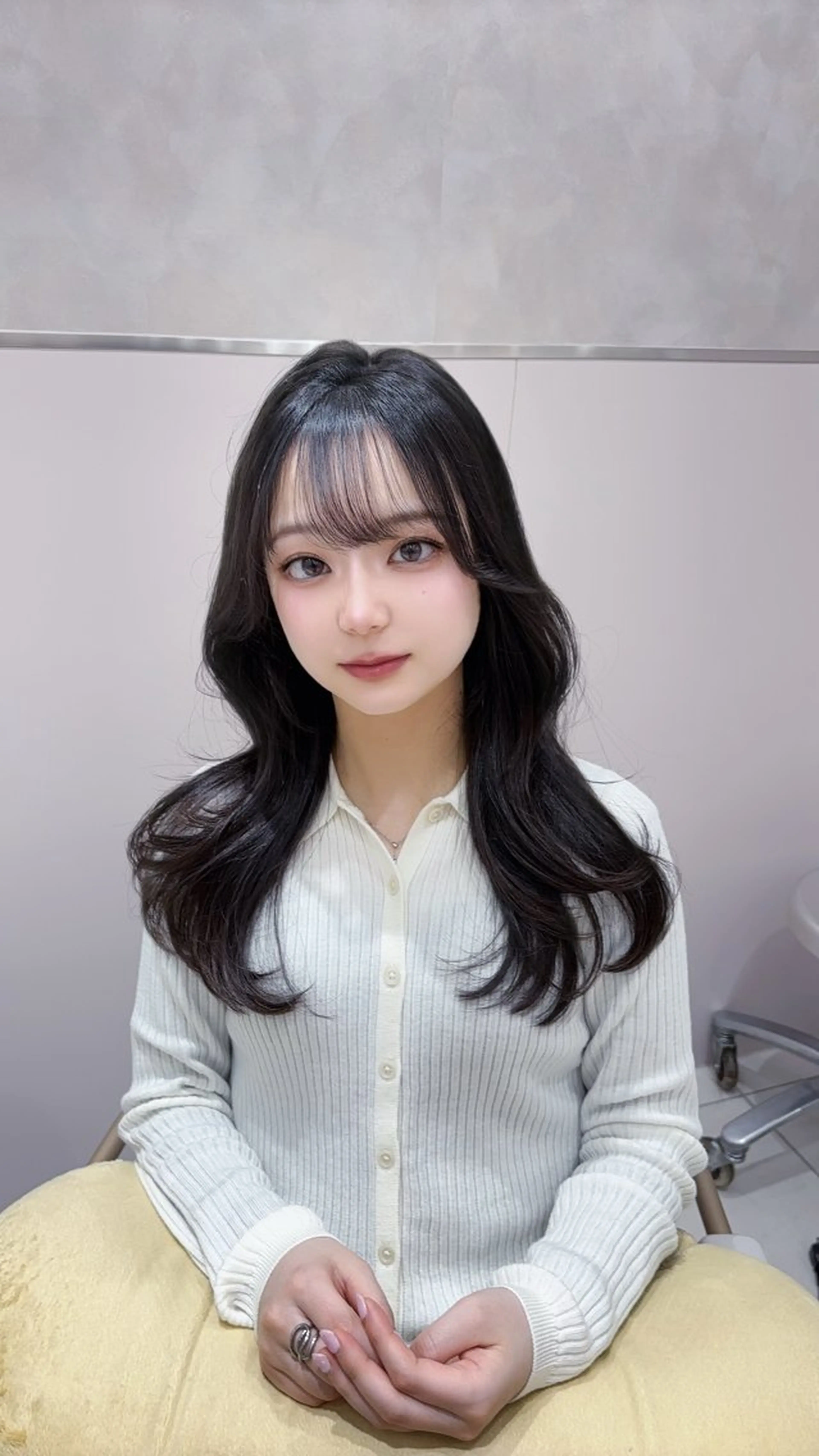 ロング カラー ヘアアレンジ トリートメント 🤍艶髪透明感 カラー/直井優花🤍のヘアスタイル