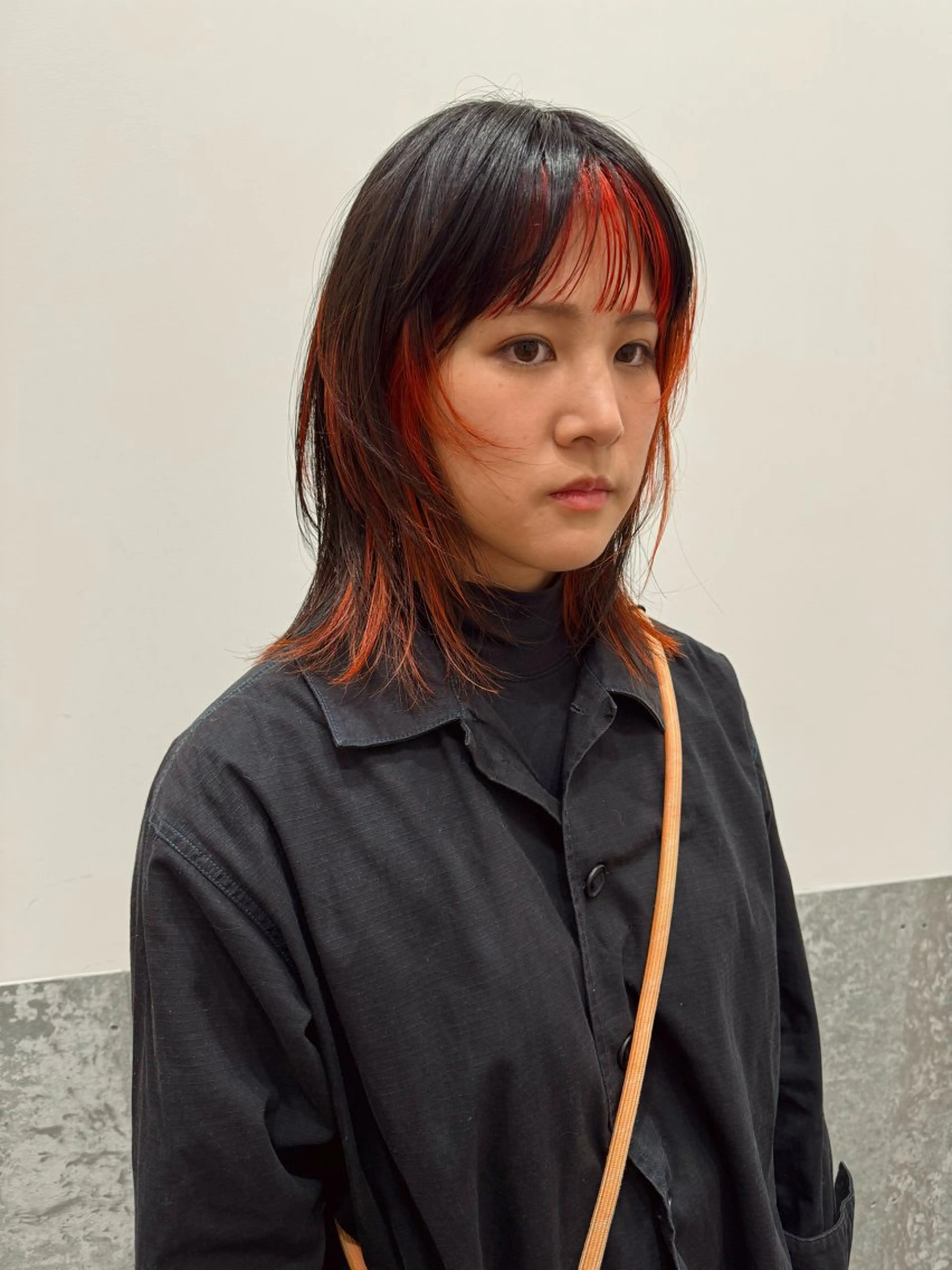 ミディアム カラー インナーカラー カット ヘアカラー トリートメント センスをお届けします 大谷将生INFPのヘアスタイル