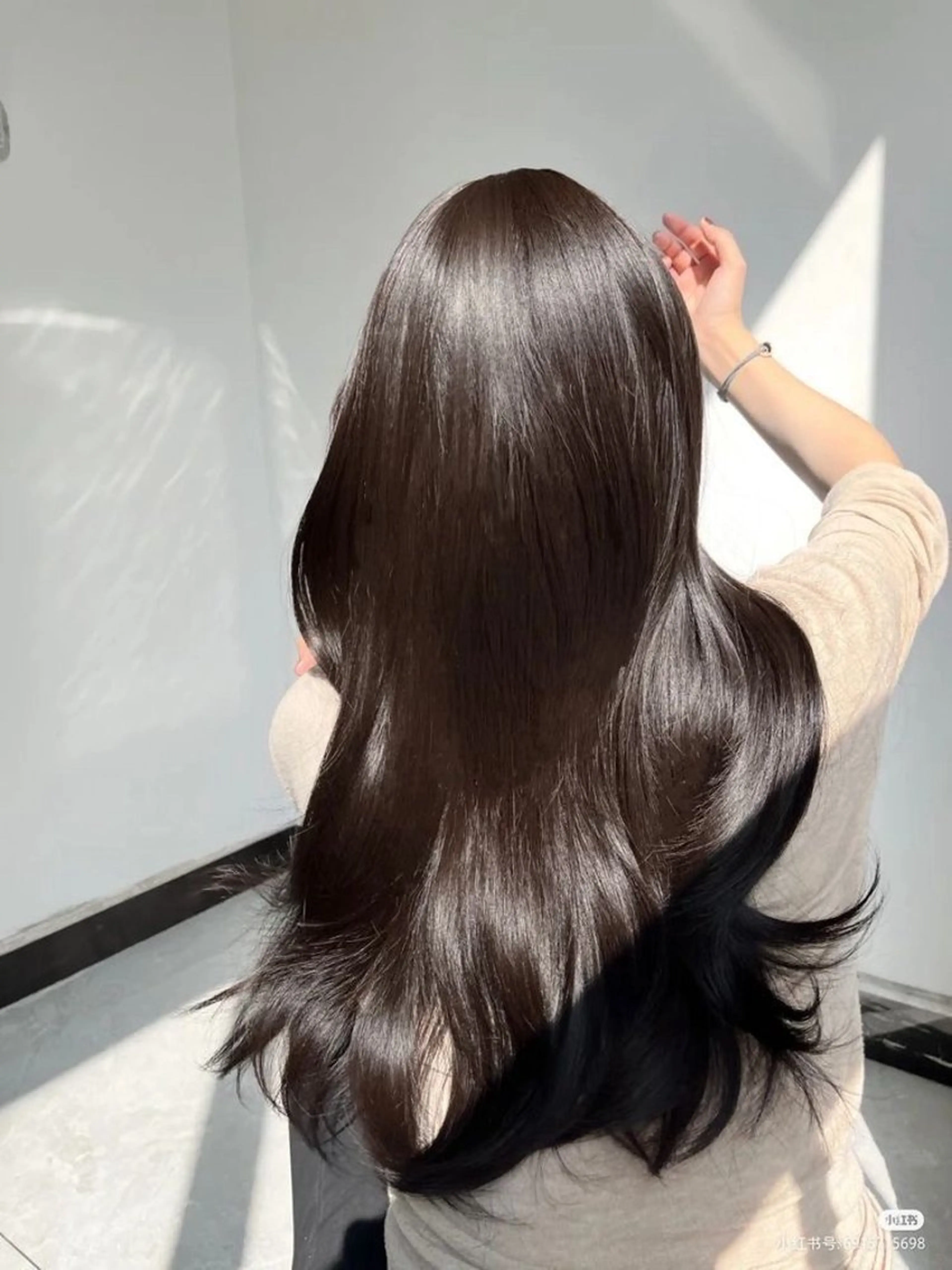 ロング カラー ヘアアレンジ 髪質改善 縮毛矯正 酸性ストレート カット ヘアカラー 縮毛矯正 トリートメント mao透明感カラー 似合わせヘアメイクのヘアスタイル