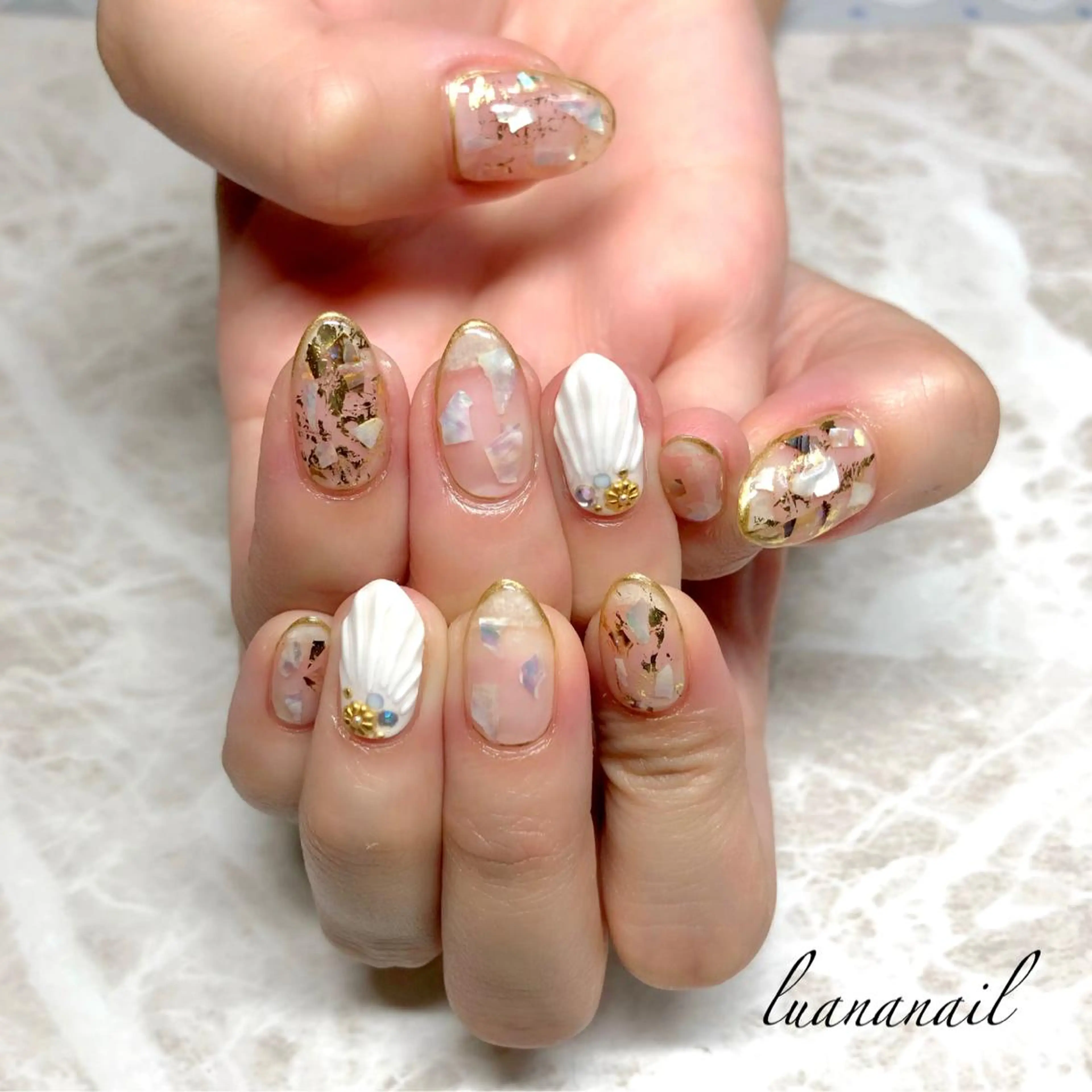 ネイル ニュアンスネイル ハンドネイル luana nailのネイルデザイン