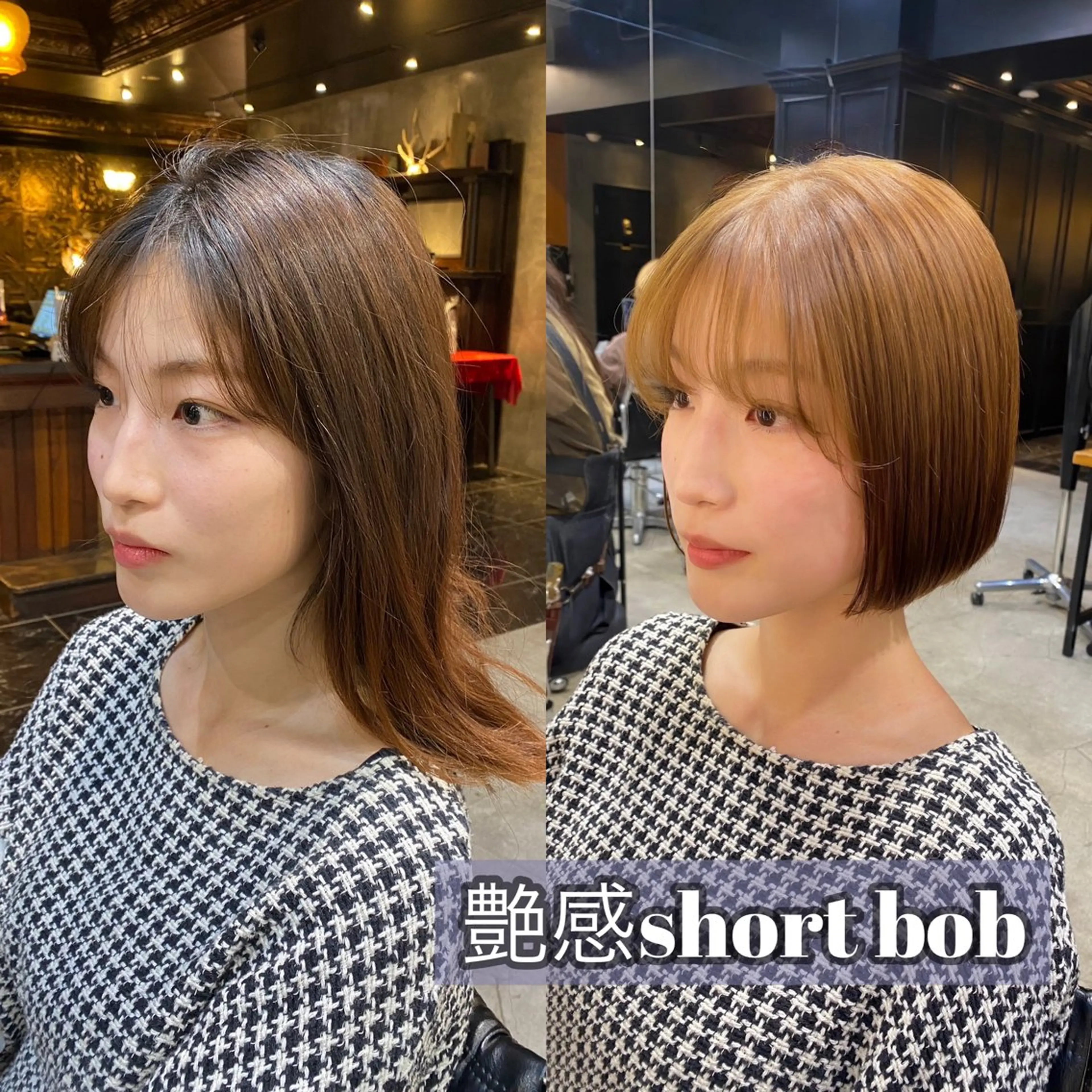 ショート カラー ショートボブ ブラウンカラー ナチュラルブラウン ボブ ショートヘア カット ヘアカラー ブリーチなしダブル カラー🧸🐺陽介のヘアスタイル