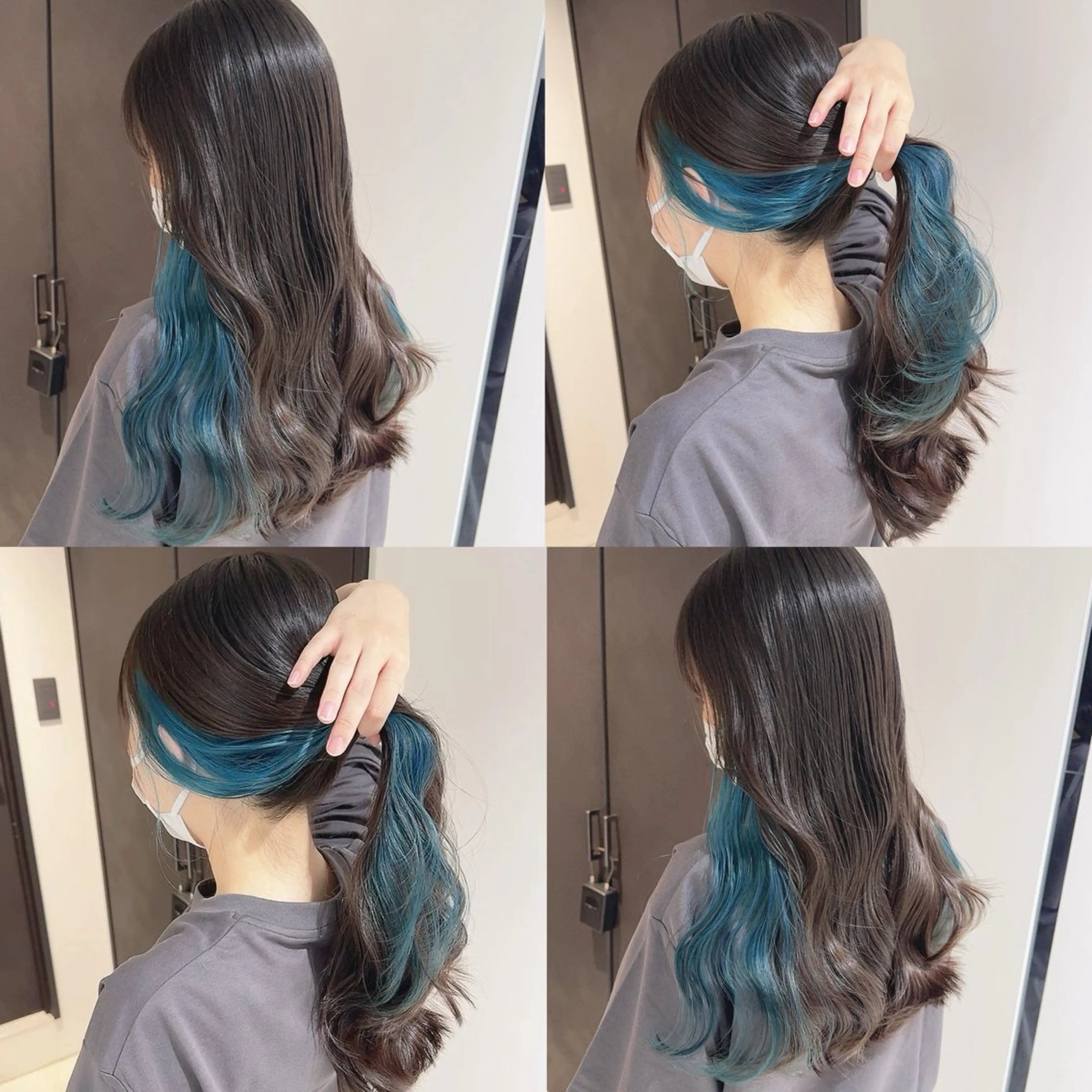 カラー ブリーチ ヘアカラー トリートメント 渋谷:インナーカラー ／🍒エリカ🍒のヘアスタイル