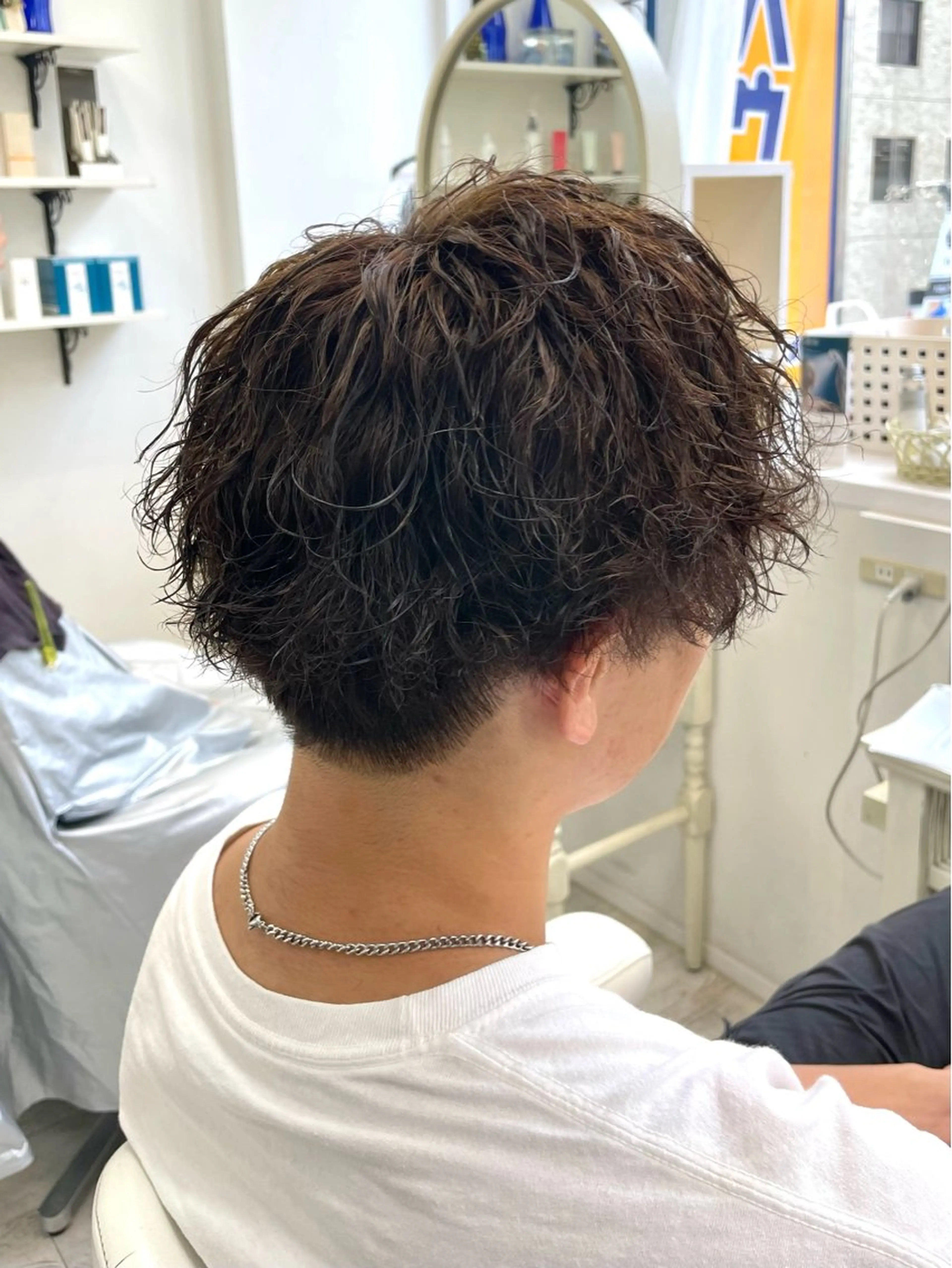 ショート カット パーマ 新籾 尚哉のヘアスタイル