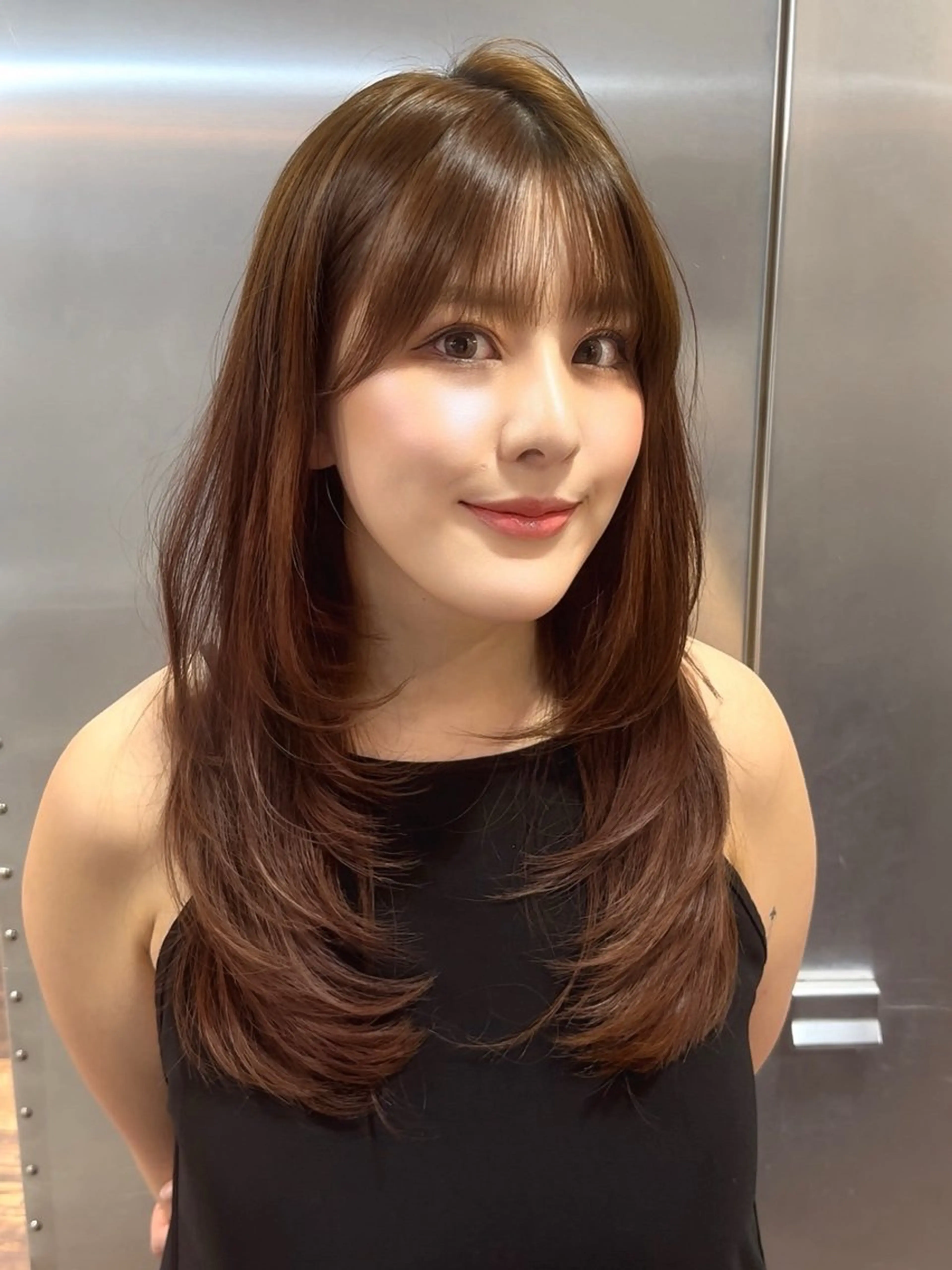 セミロング 表参道/レイヤー/ ABU🐦‍🔥のヘアスタイル