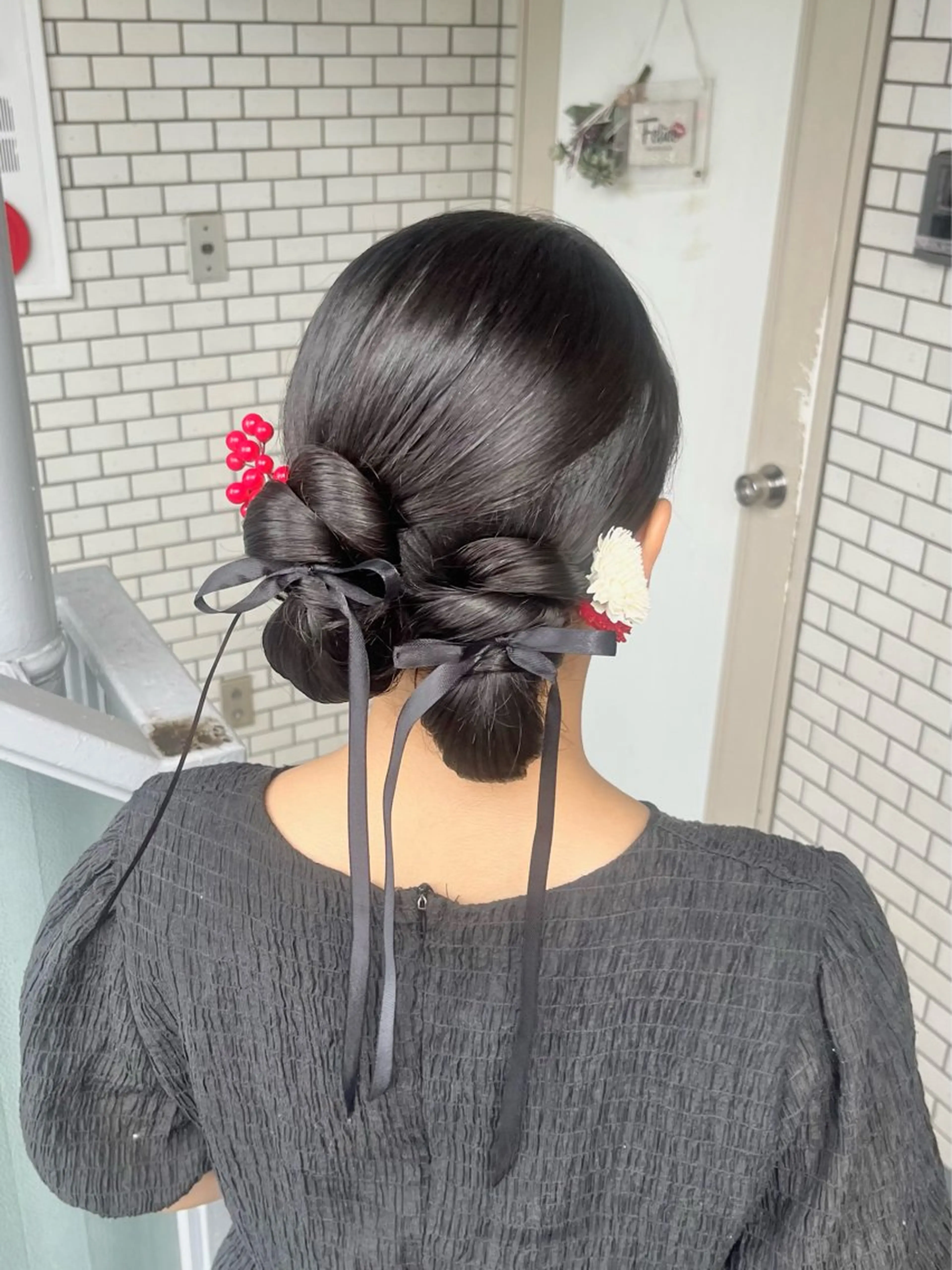 ヘアアレンジ 髪飾り 浴衣 ヘアセット 参列 ✽ 推し活ヘア 💕ゆり🐈🐾のヘアスタイル