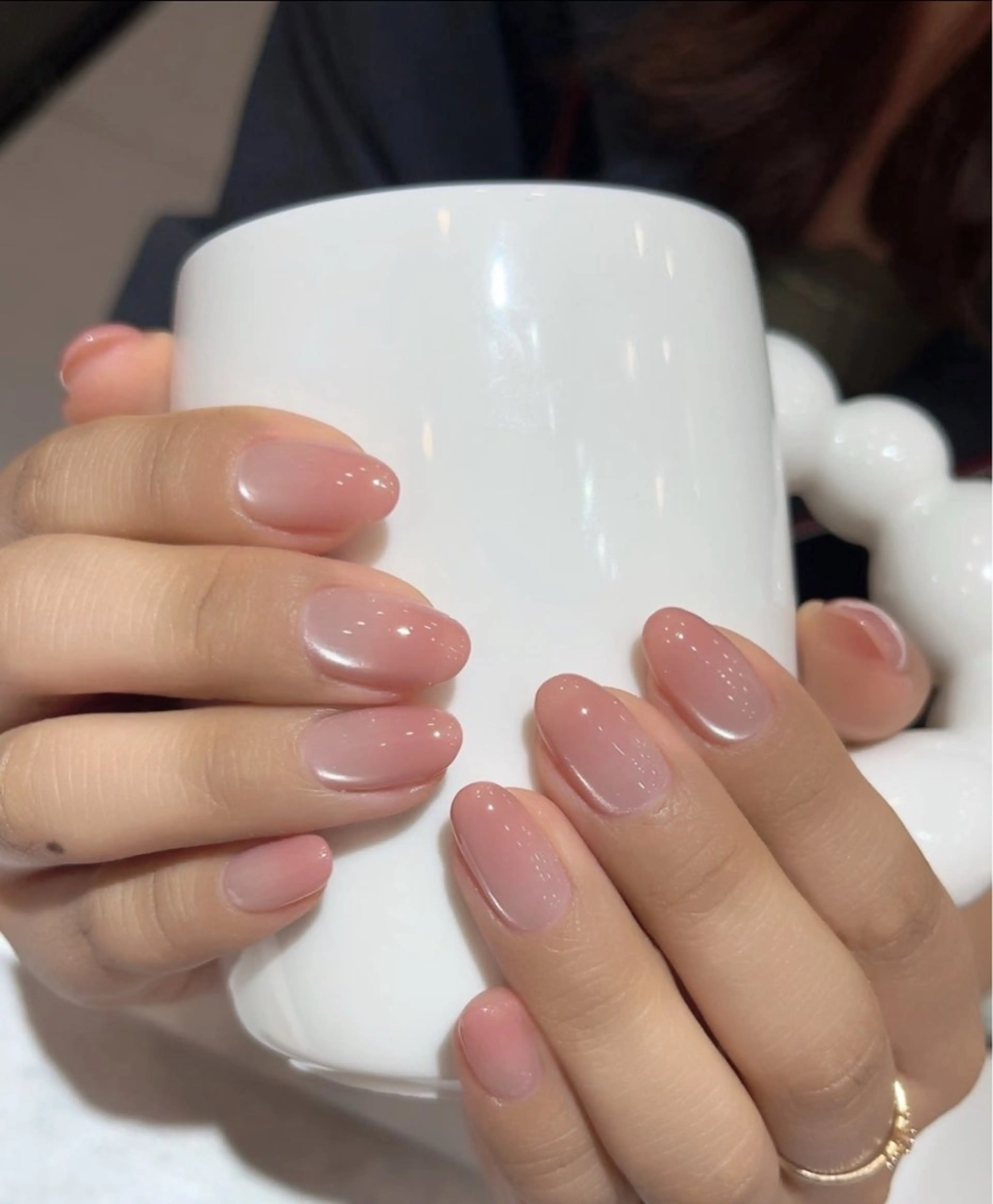 ネイル オーロラネイル 長さ出し フットネイル 韓国ネイル ラメ(グリッター) ハンドネイル 👍thumbs up nail👍のネイルデザイン