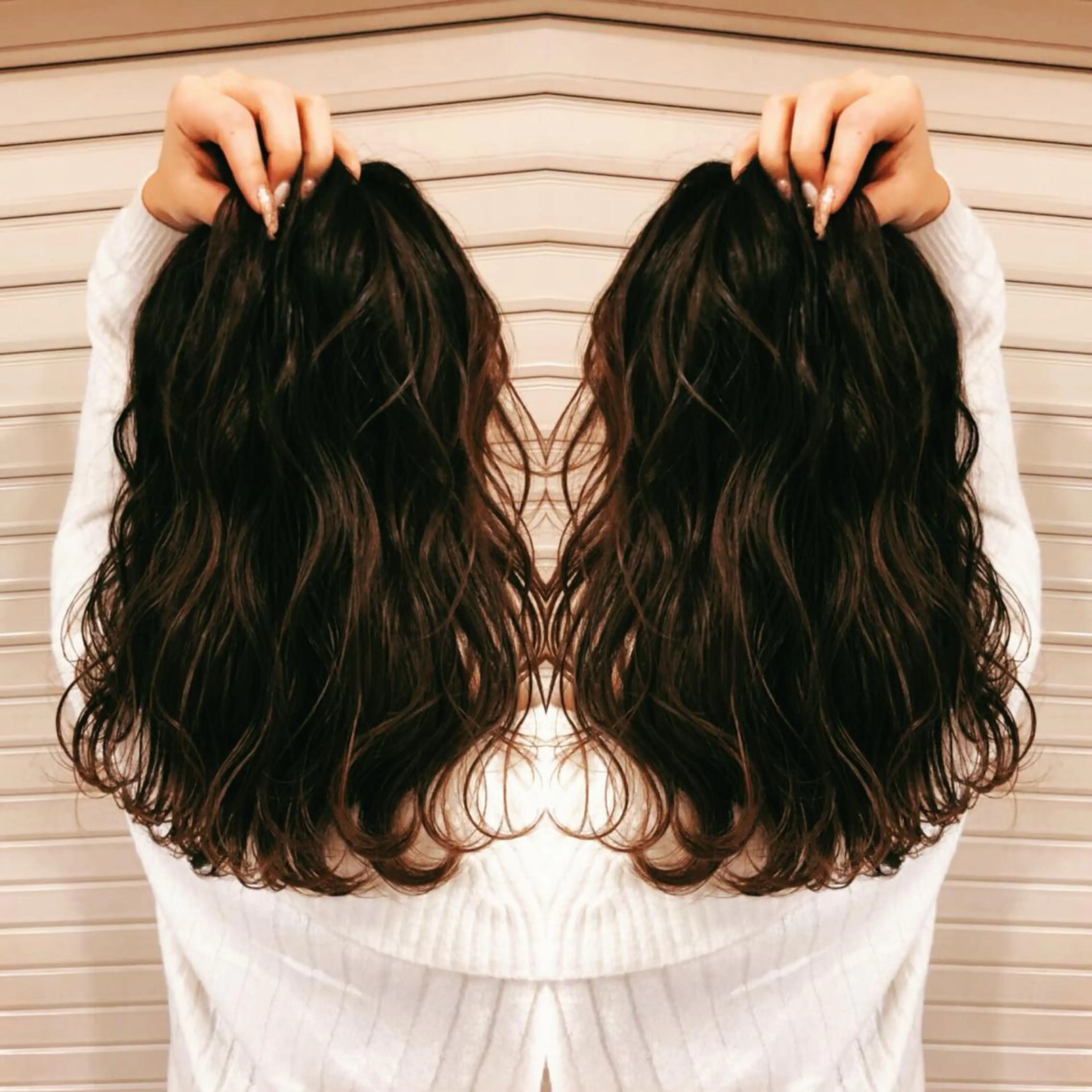 ロング パーマ 地毛風ストレート ⚡️下ノ村柊斗⚡️のヘアスタイル