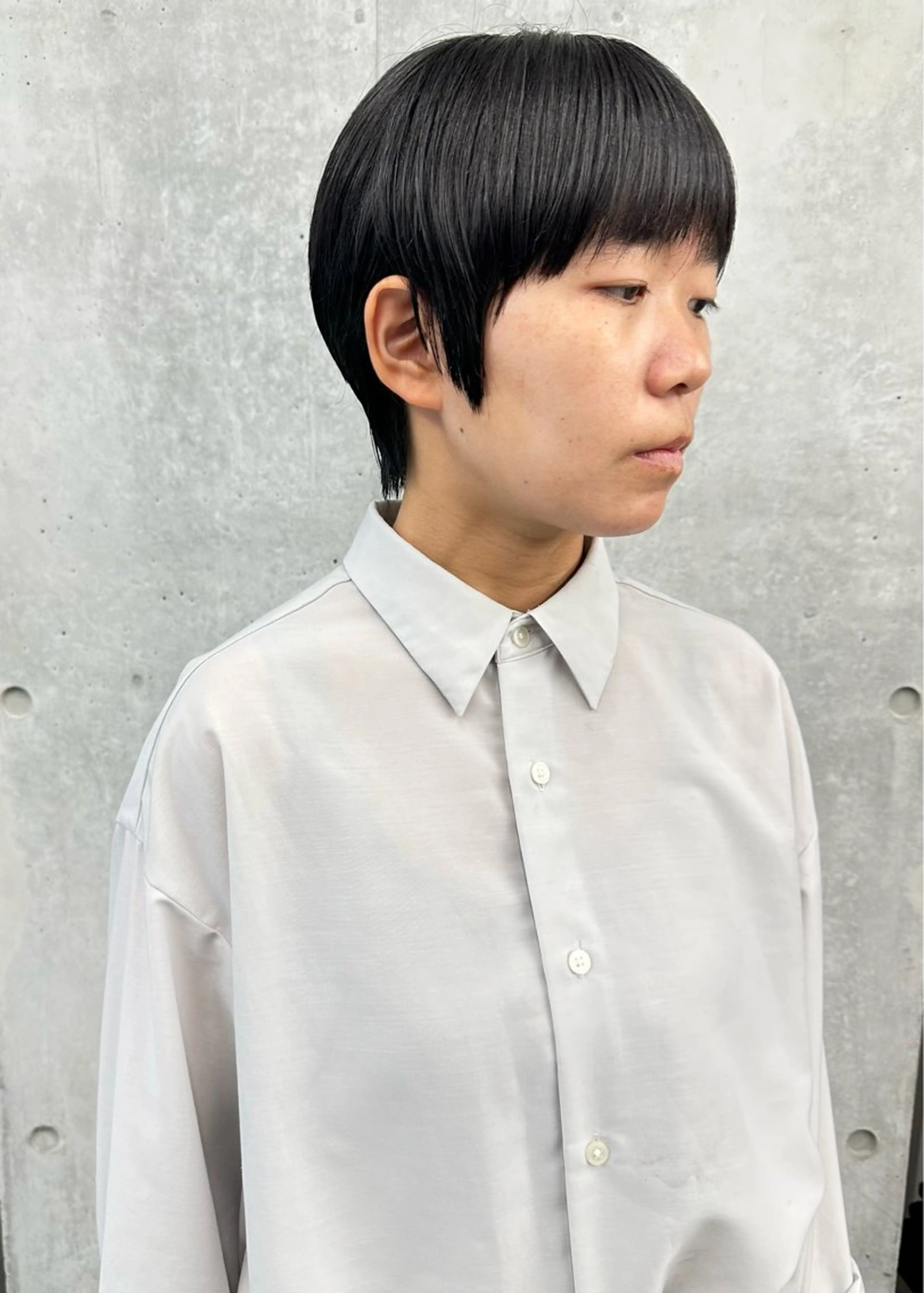 ショート ショートボブ ボブ ショートヘア 縮毛矯正 とうい/パーマボブ/ くせ毛/丸みボブのヘアスタイル
