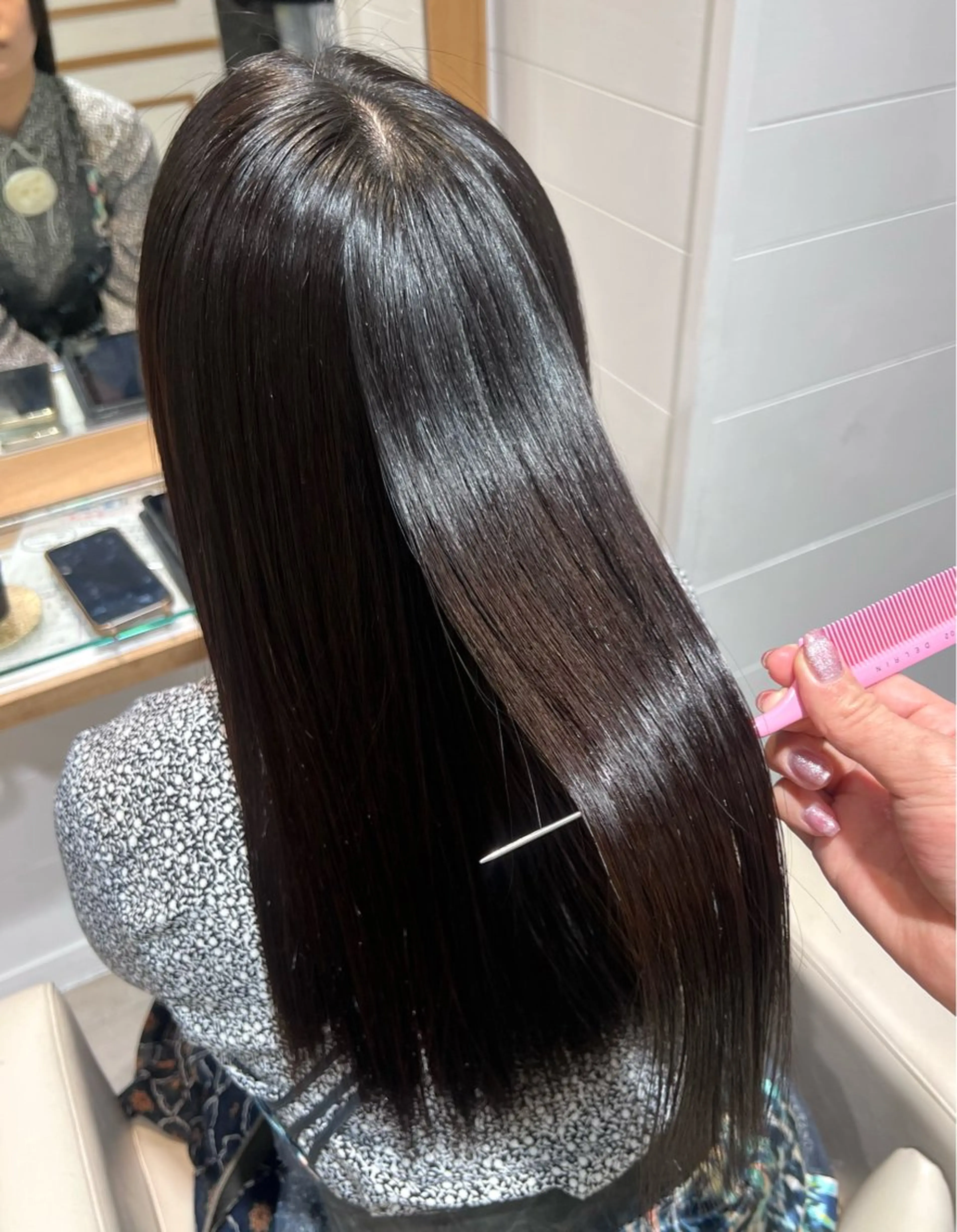 セミロング 縮毛矯正 縮毛矯正 ୨୧color୨୧ ちひろのヘアスタイル