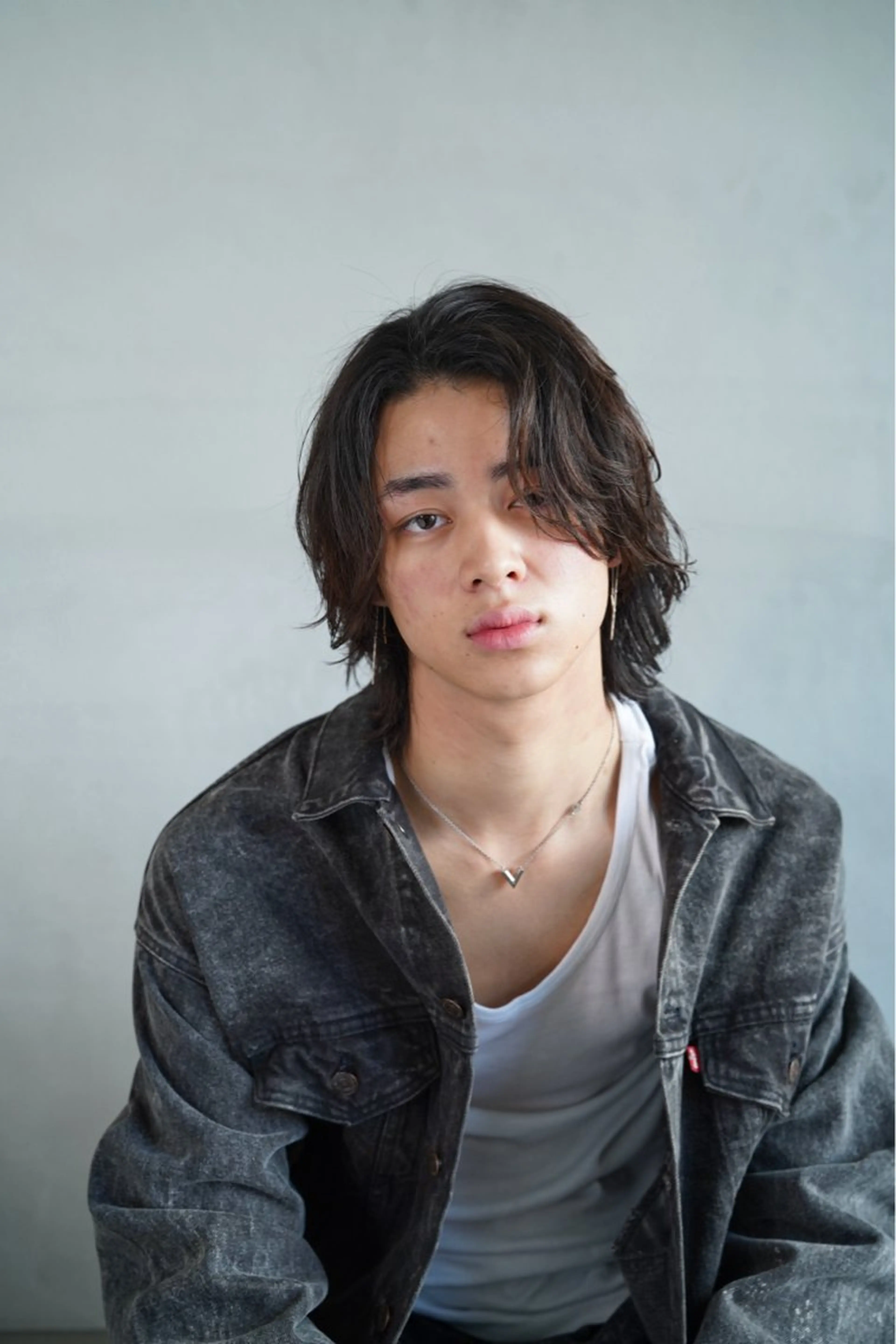 ミディアム パーマ メンズ カット パーマ トリートメント 当日予約⭕️ fifth渋谷太田のヘアスタイル