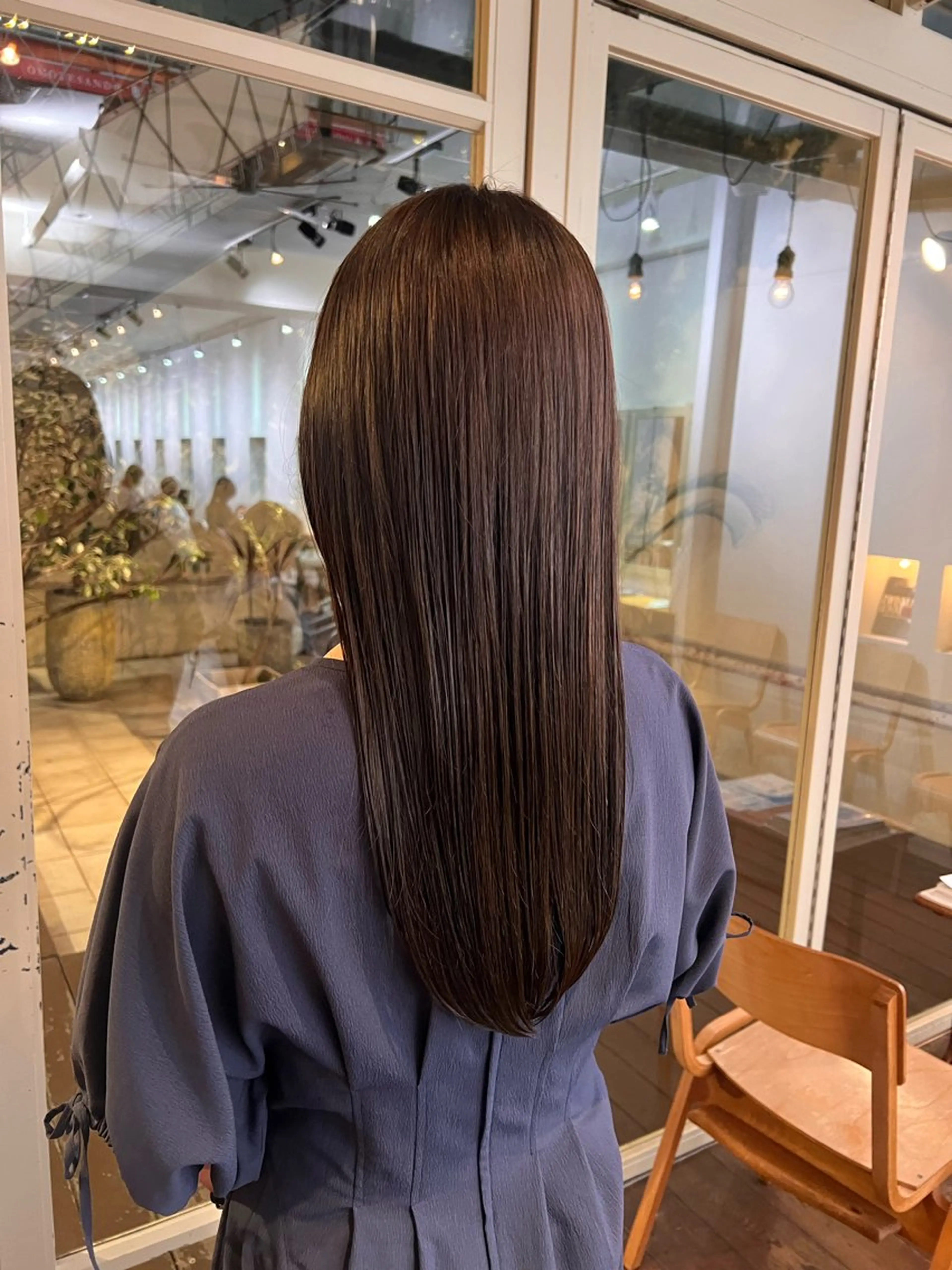 ロング カラー ブラウンカラー ヘアカラー 山下 心のヘアスタイル