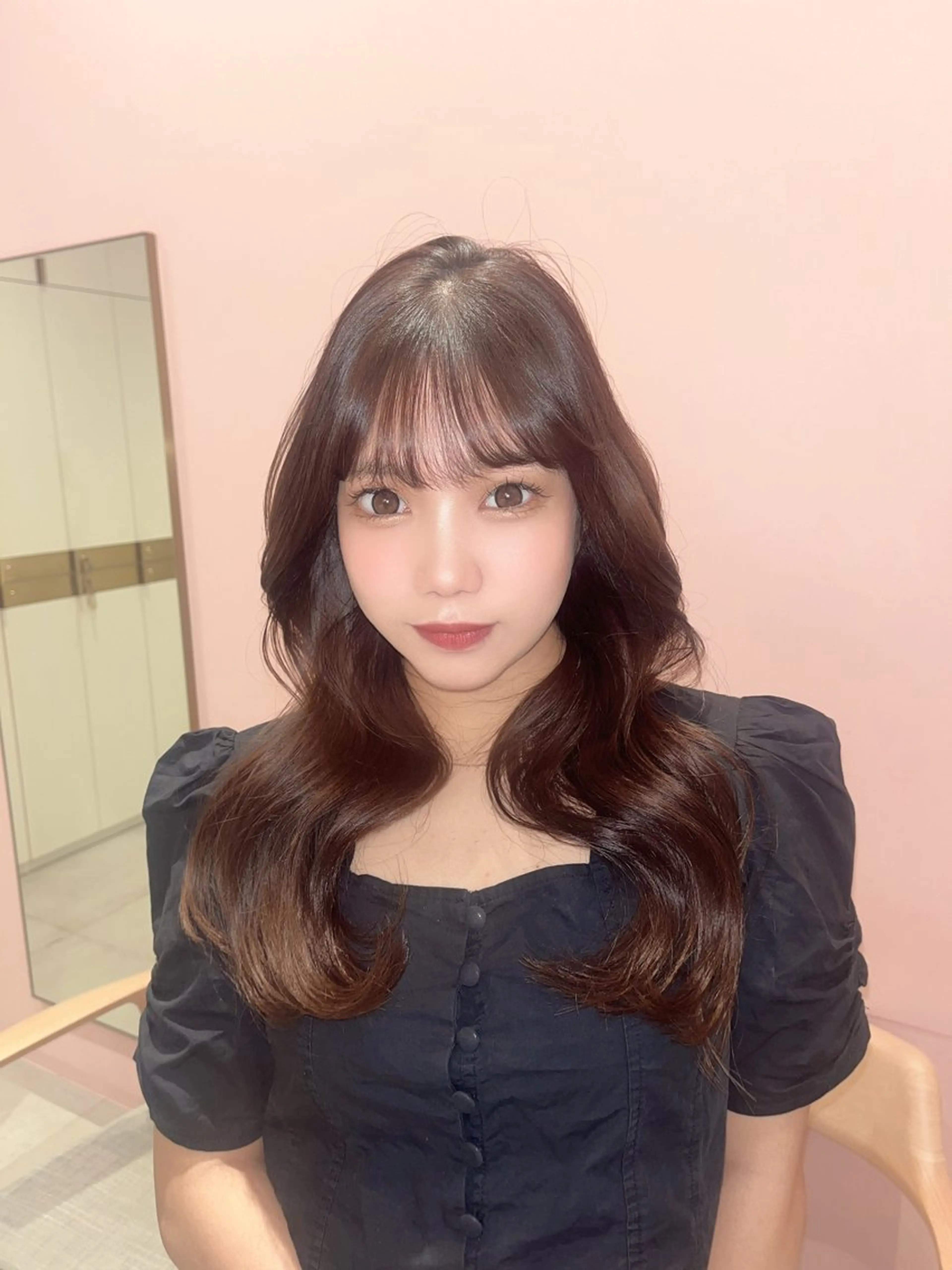 ロング ボブ 顔周りカット 髪質改善 韓国風ヘア レイヤーカット 🍁艶カラー／ レイヤー🍁/和也のヘアスタイル