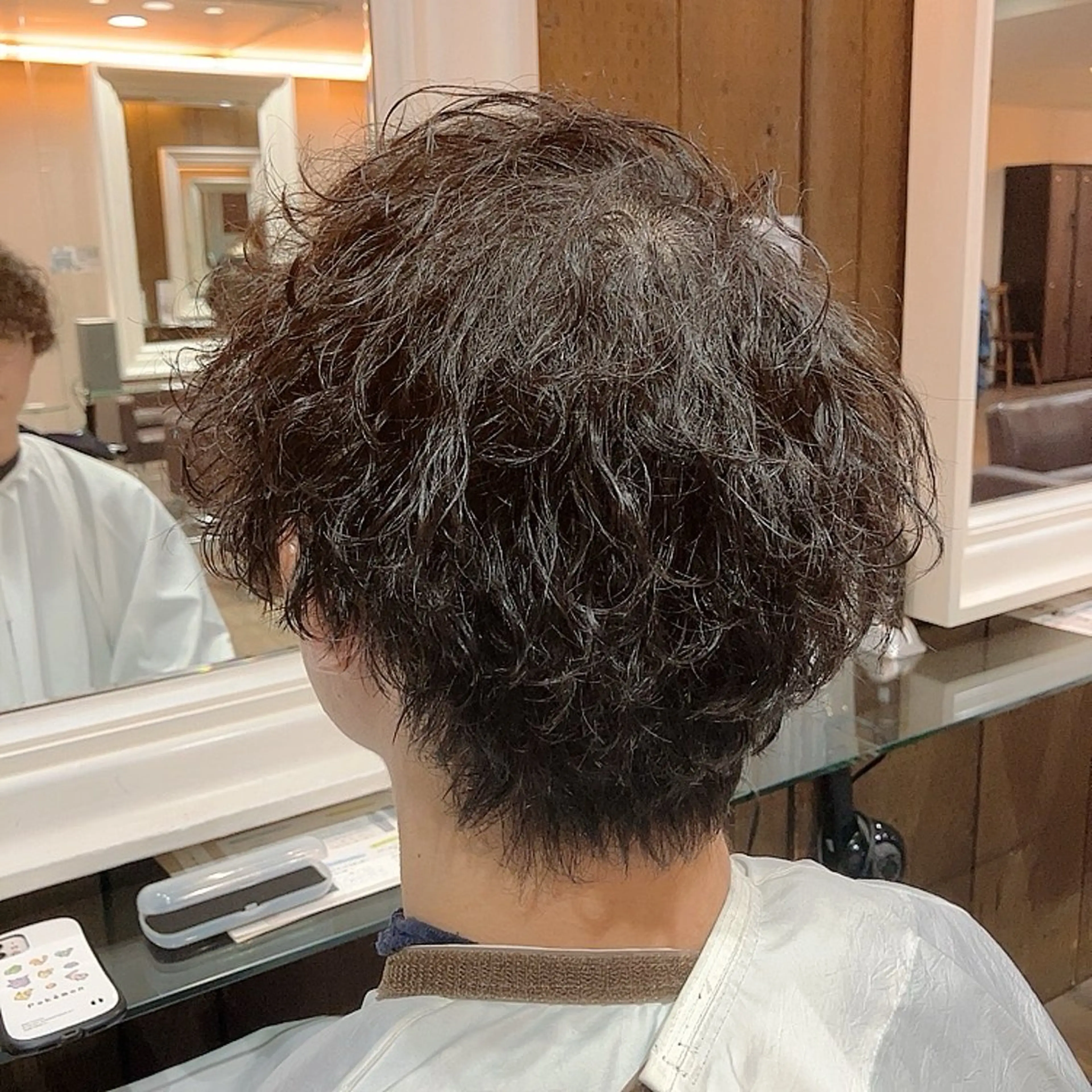ショート パーマ メンズ TAYA 心斎橋所属・山本 聖真のヘアスタイル