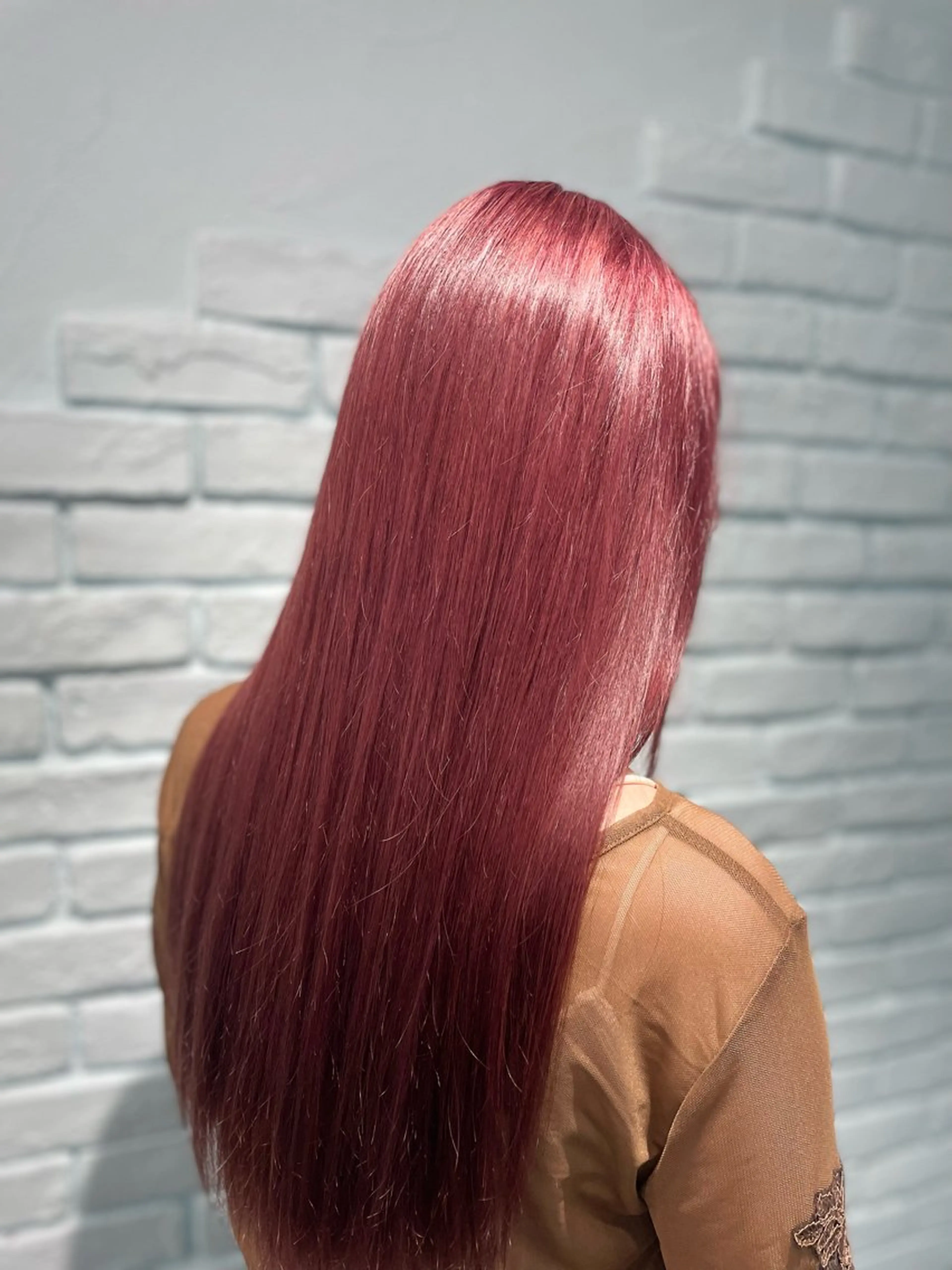 セミロング カラー アッシュ アッシュグレー ベージュカラー ブリーチ ブロンド ピンク🎀ブロンド 💎ハイトーン/大和のヘアスタイル