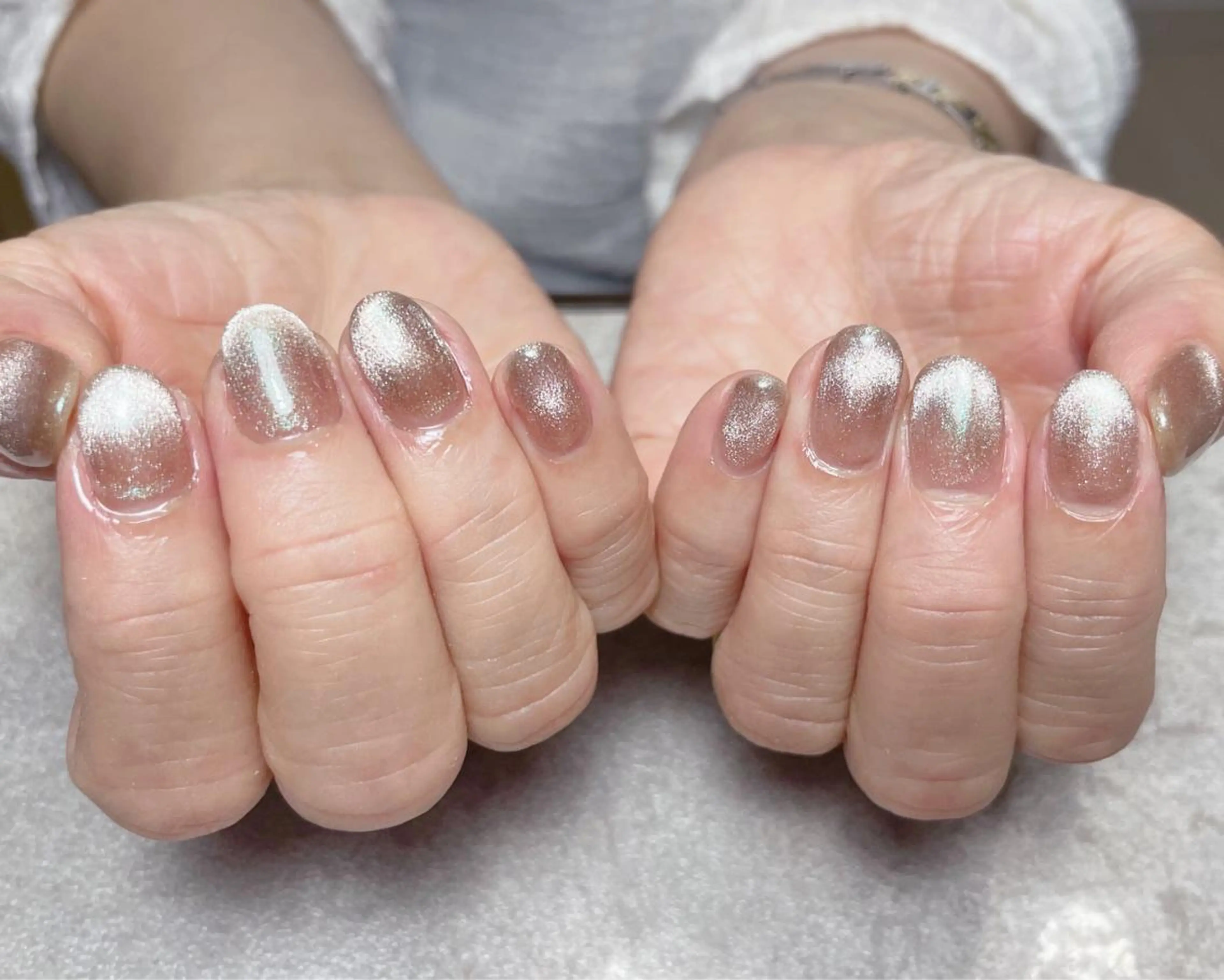 ネイル ジェルネイル グラデーション マグネットネイル BLANCEnail所属・BLANCnail yuuのネイルデザイン