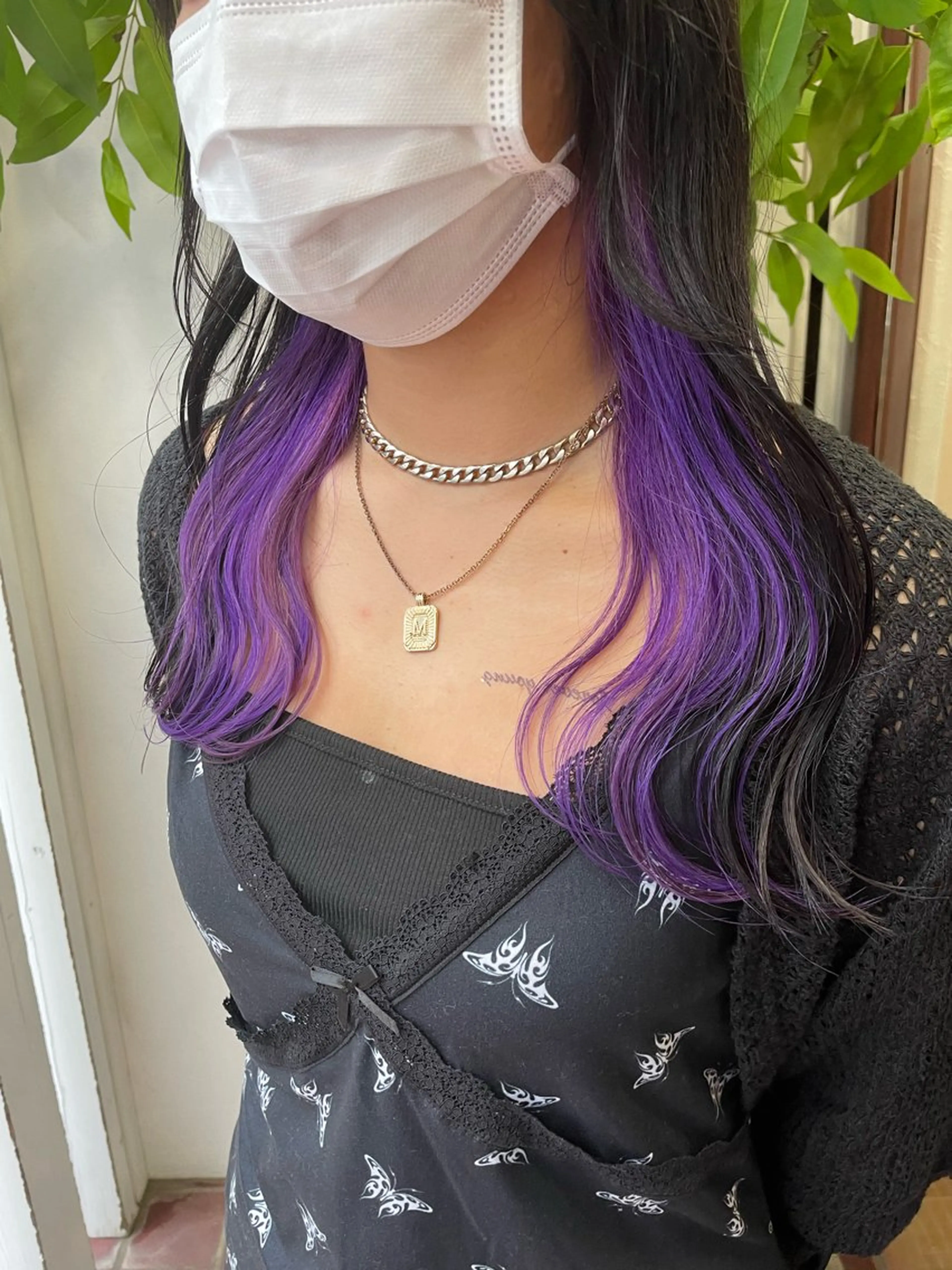 ロング カラー ヘアカラー トリートメント UNBLEACH ブリーチカラーのヘアスタイル